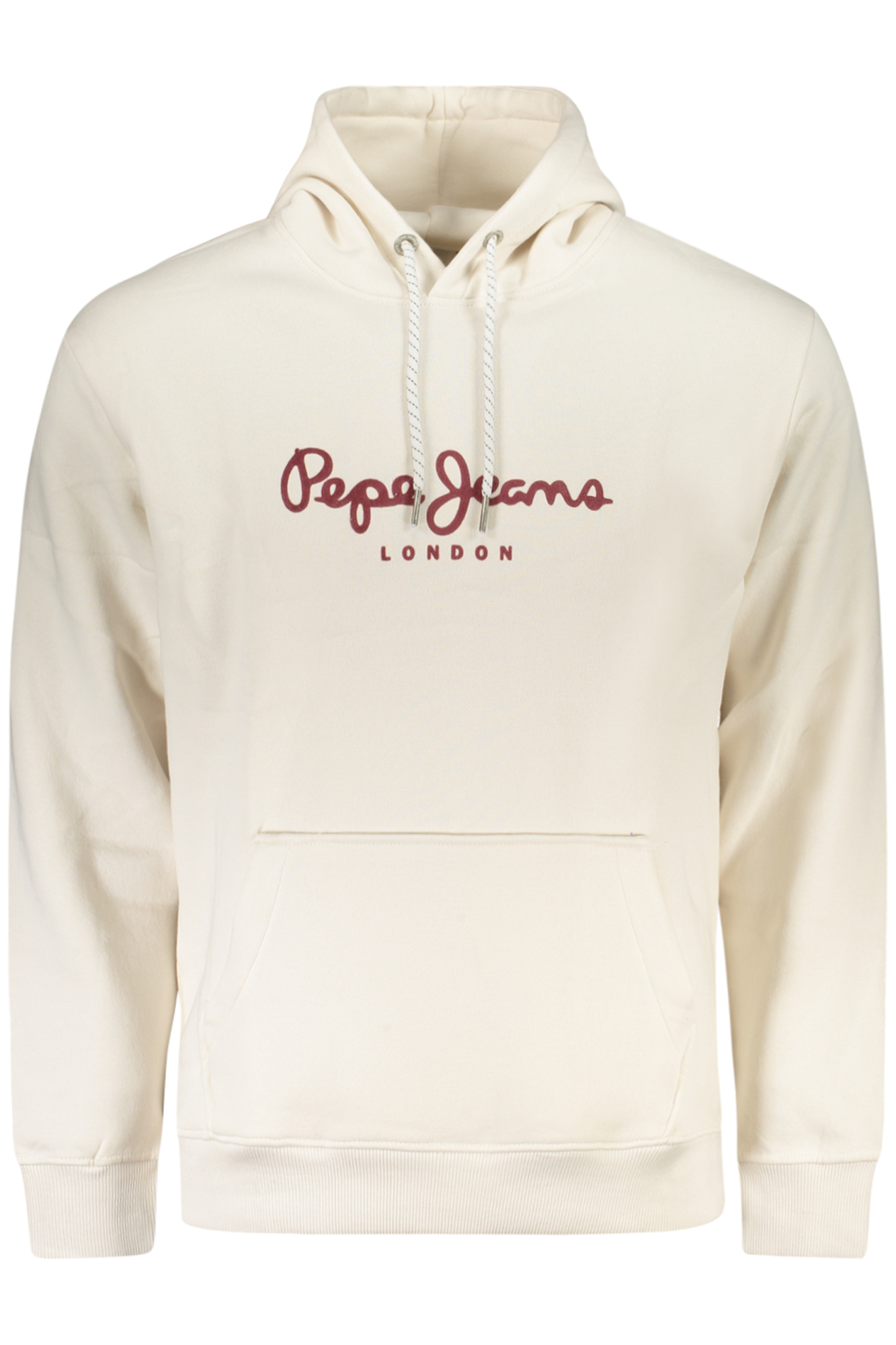 PEPE JEANS MEN WHITE ZIP-UP SWEATSHIRT
