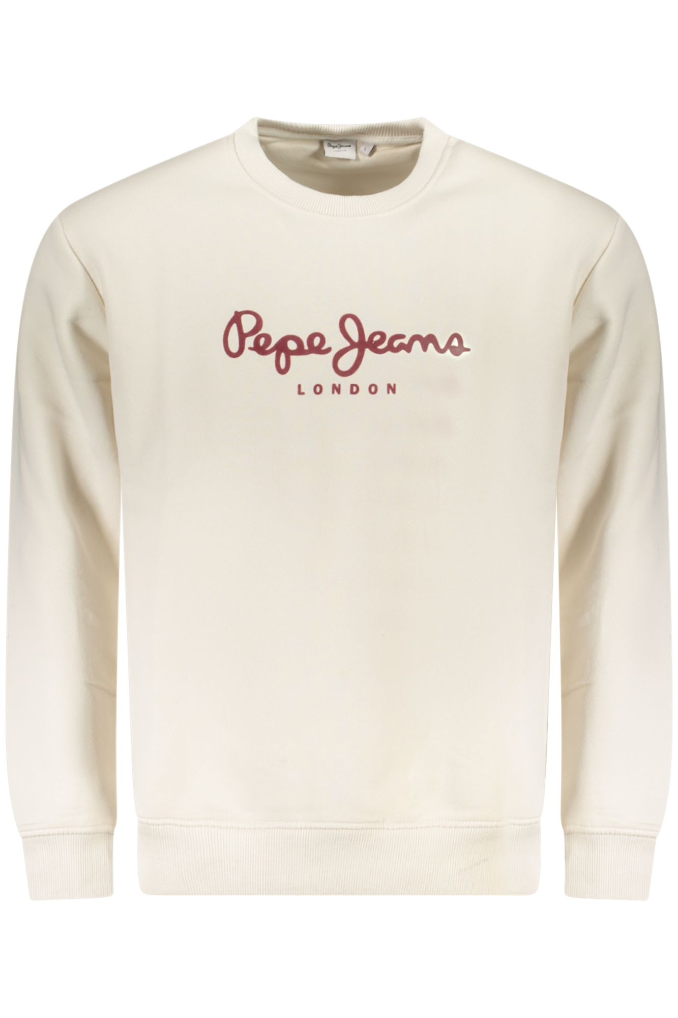 PEPE JEANS MEN WHITE ZIP-UP SWEATSHIRT