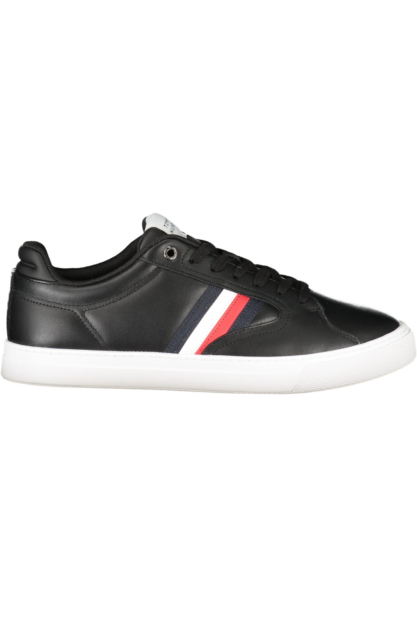 TOMMY HILFIGER MEN BLACK SPORTS SHOES TOMMY HILFIGER MEN BLACK SPORTS SHOES