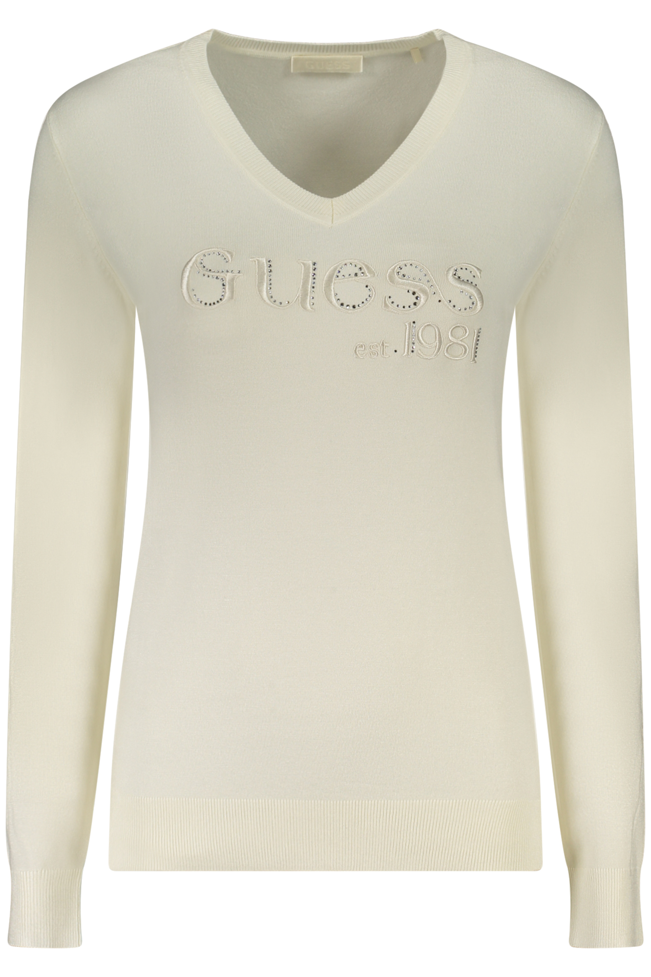 GUESS JEANS WOMEN WHITE SWEATER GUESS JEANS WOMEN WHITE SWEATER