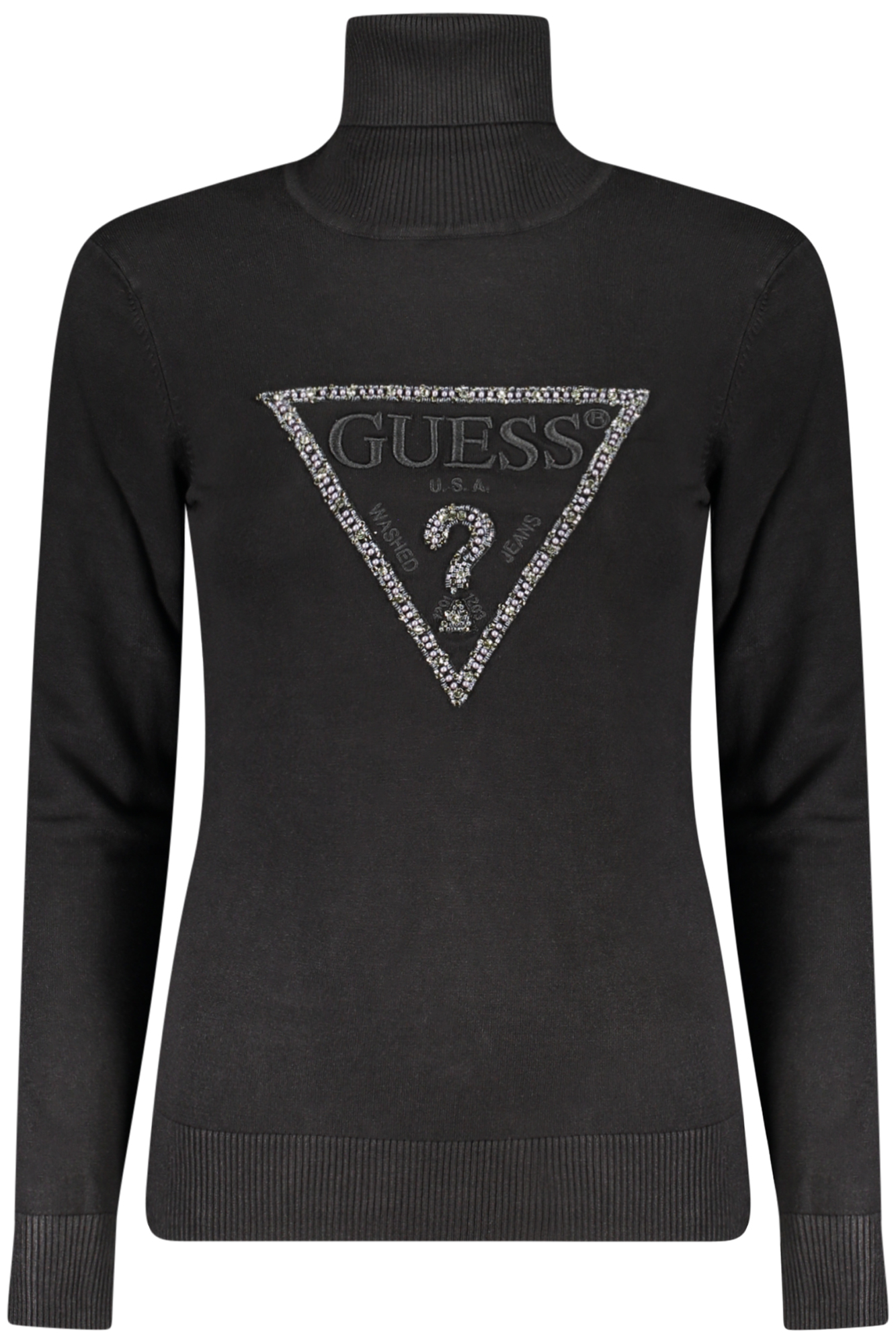 GUESS JEANS WOMEN BLACK SWEATER GUESS JEANS WOMEN BLACK SWEATER