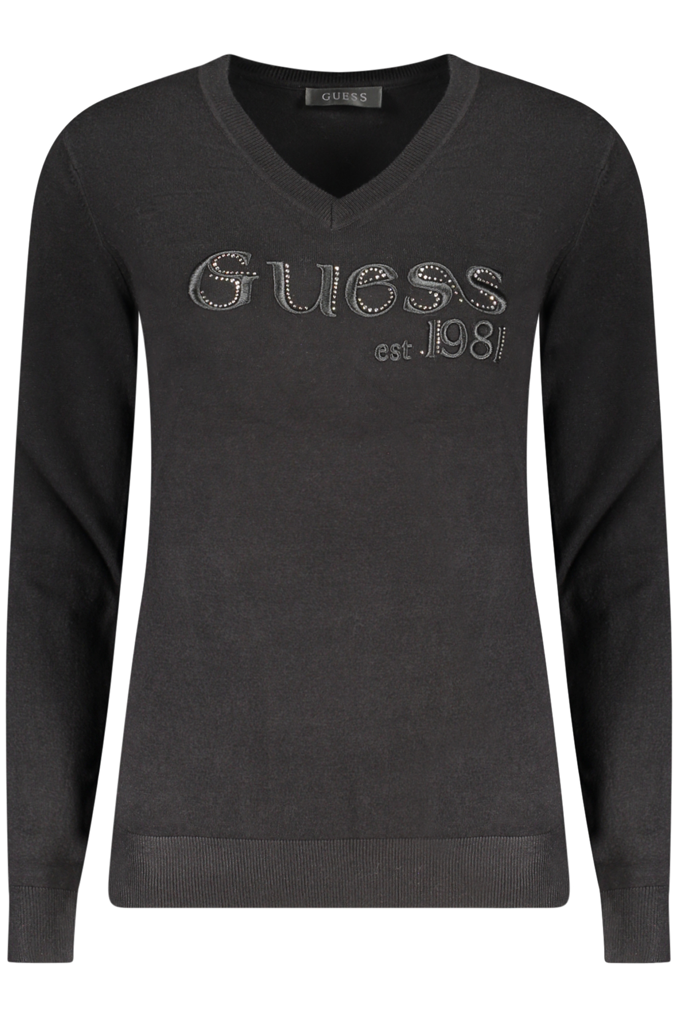 GUESS JEANS WOMEN BLACK SWEATER GUESS JEANS WOMEN BLACK SWEATER