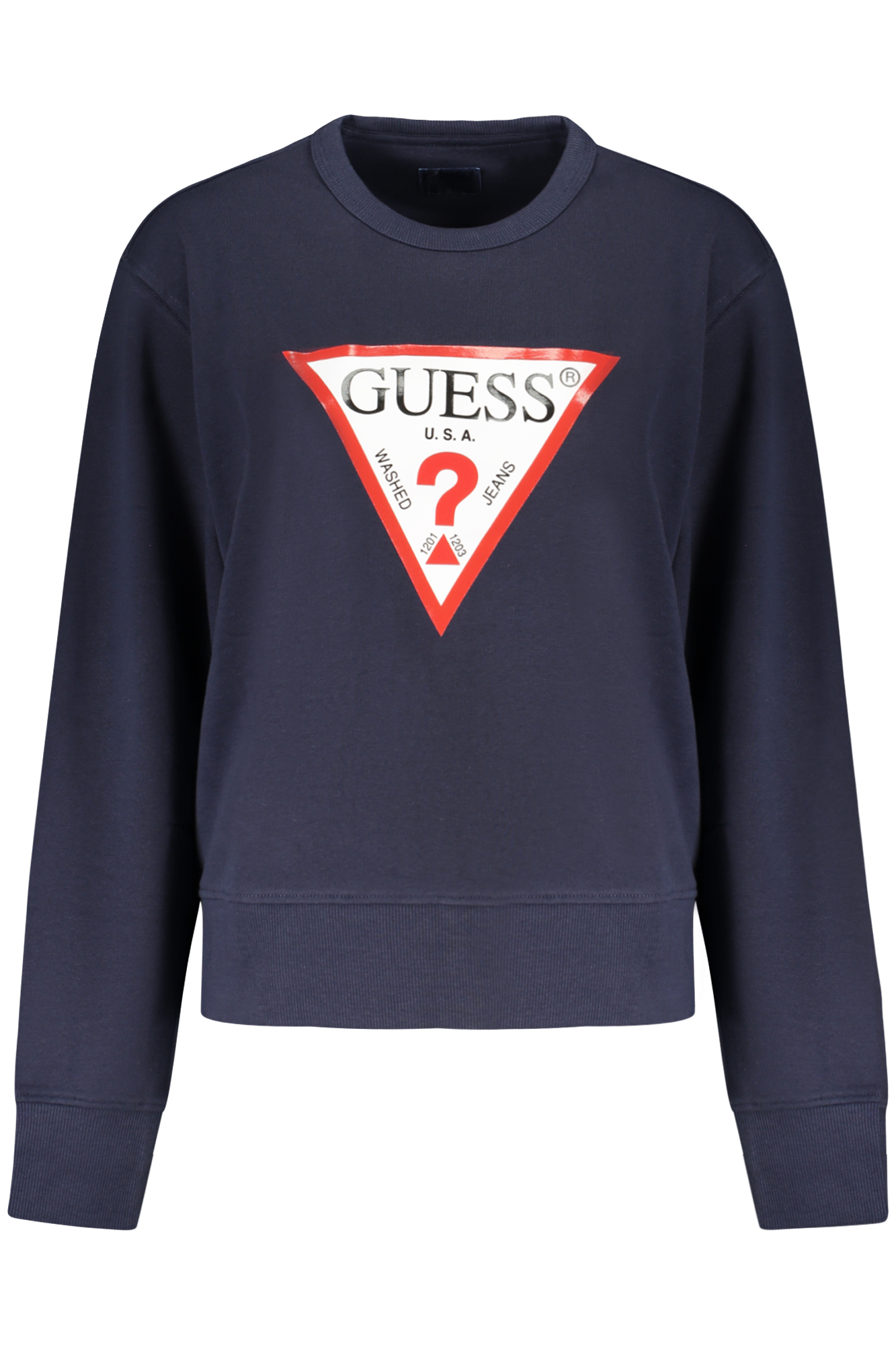 GUESS JEANS WOMEN BLUE ZIP-UP SWEATSHIRT GUESS JEANS WOMEN BLUE ZIP-UP SWEATSHIRT