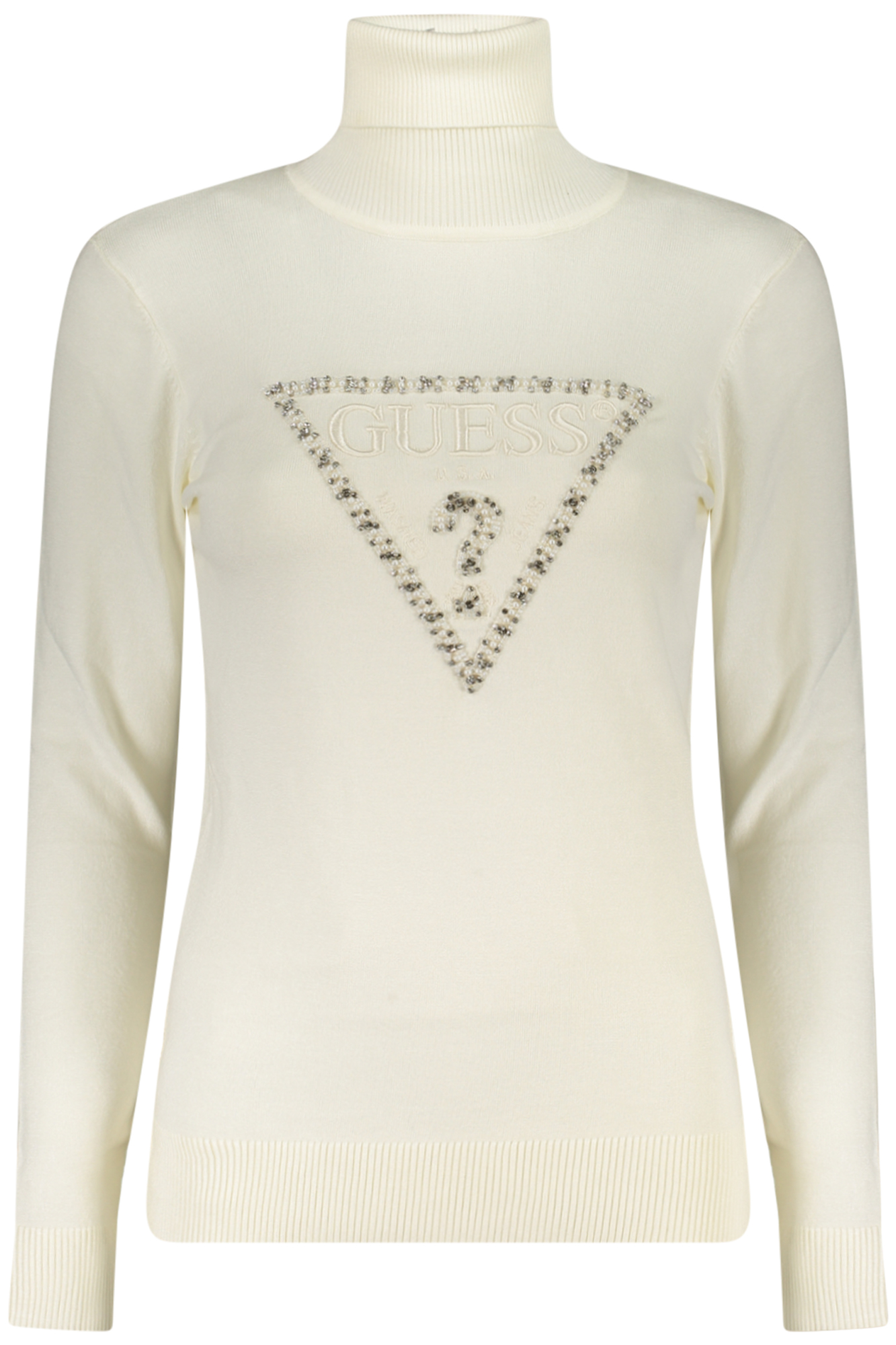 GUESS JEANS WOMEN WHITE SWEATER GUESS JEANS WOMEN WHITE SWEATER