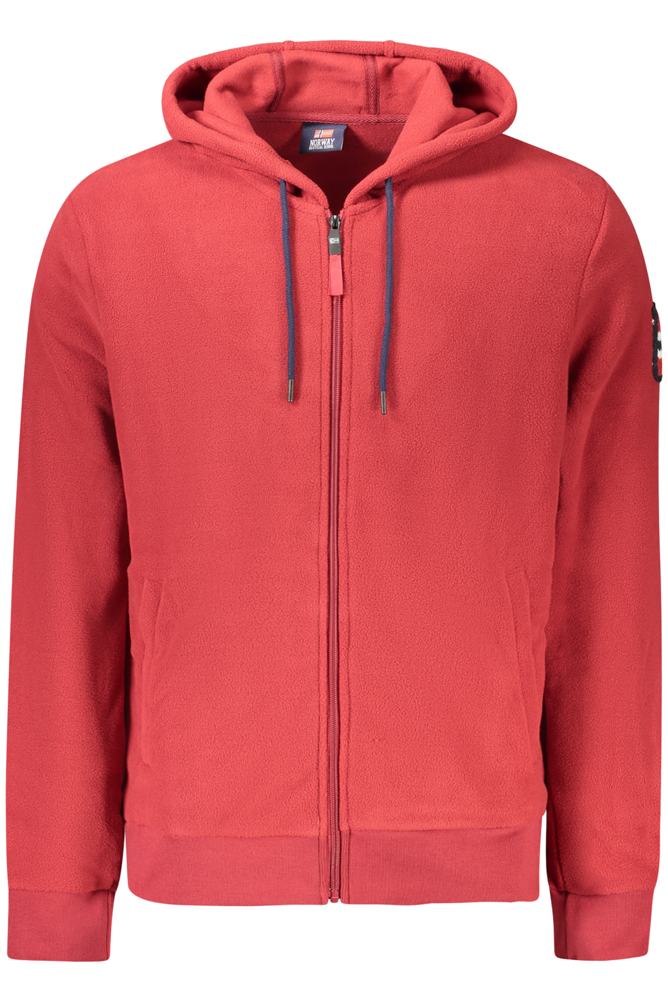 NORWAY 1963 MEN RED ZIP-UP SWEATSHIRT