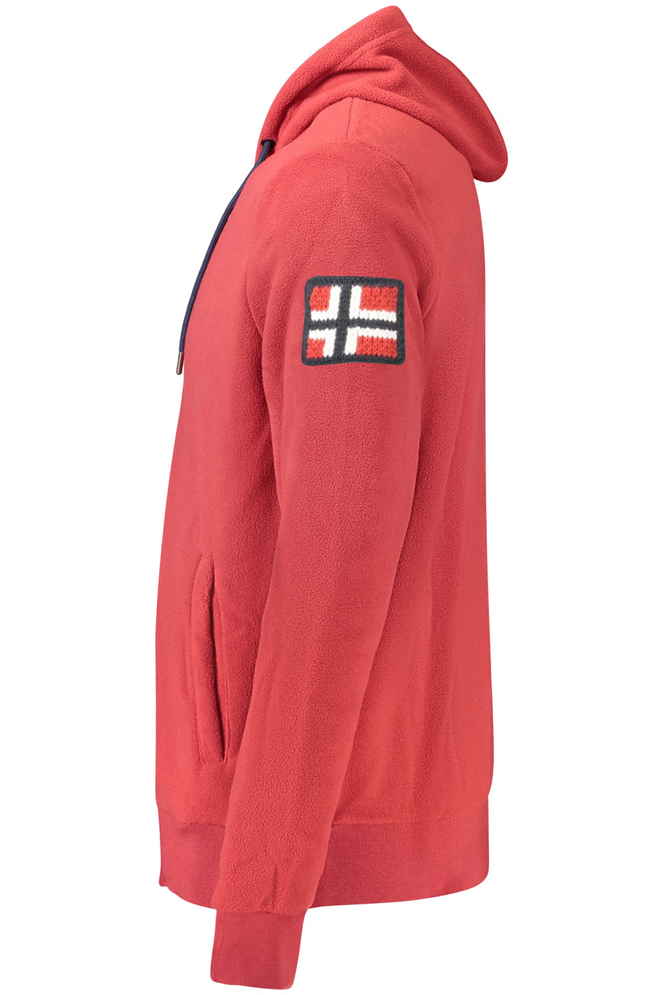 NORWAY 1963 MEN RED ZIP-UP SWEATSHIRT