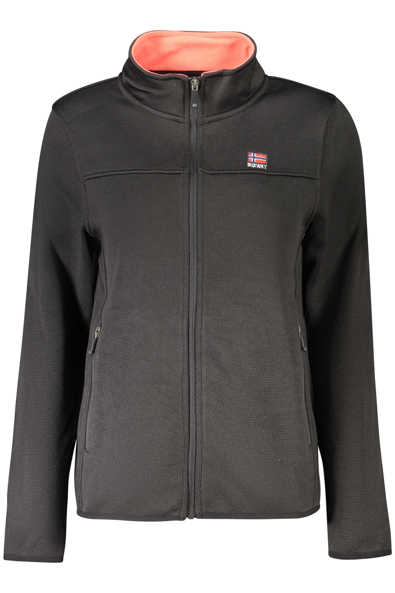 NORWAY 1963 WOMEN BLACK ZIP-UP SWEATSHIRT NORWAY 1963 WOMEN BLACK ZIP-UP SWEATSHIRT