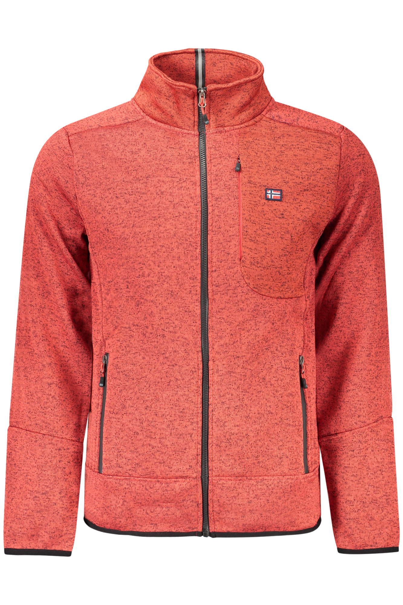 NORWAY 1963 MEN RED ZIP-UP SWEATSHIRT NORWAY 1963 MEN RED ZIP-UP SWEATSHIRT