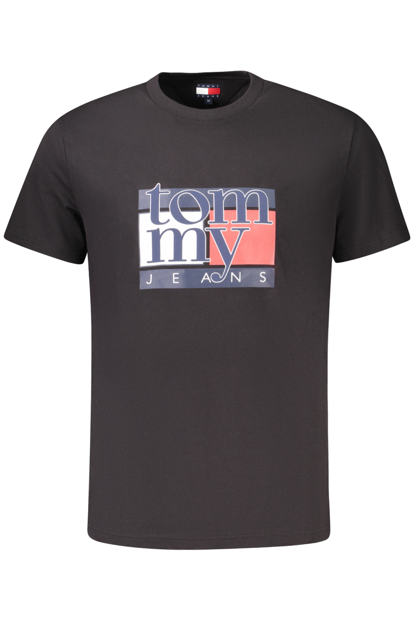 TOMMY HILFIGER MEN SHORT-SLEEVE T-SHIRT BLACK