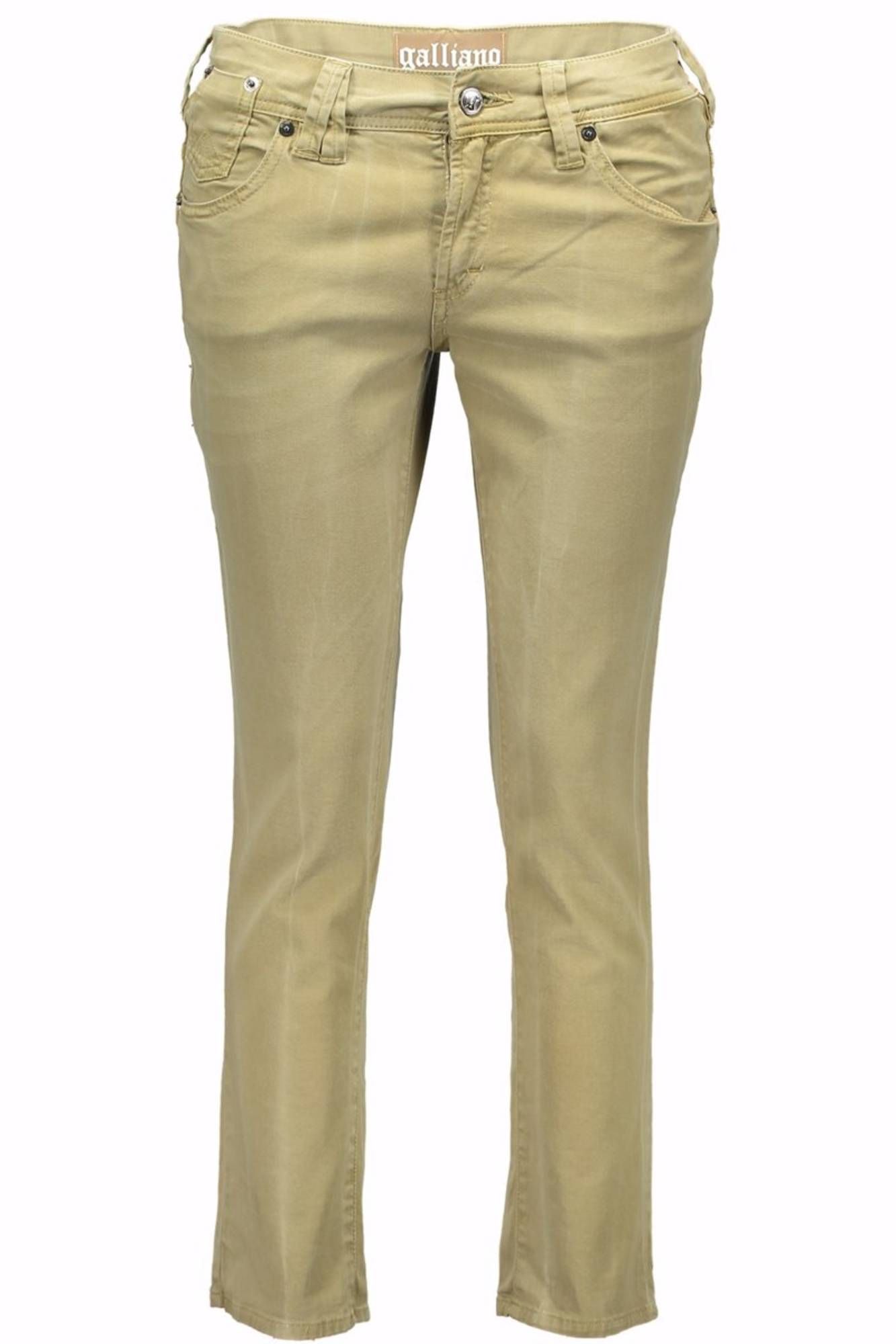 JOHN GALLIANO WOMEN GREEN PINOCCHIETTO PANTS JOHN GALLIANO WOMEN GREEN PINOCCHIETTO PANTS