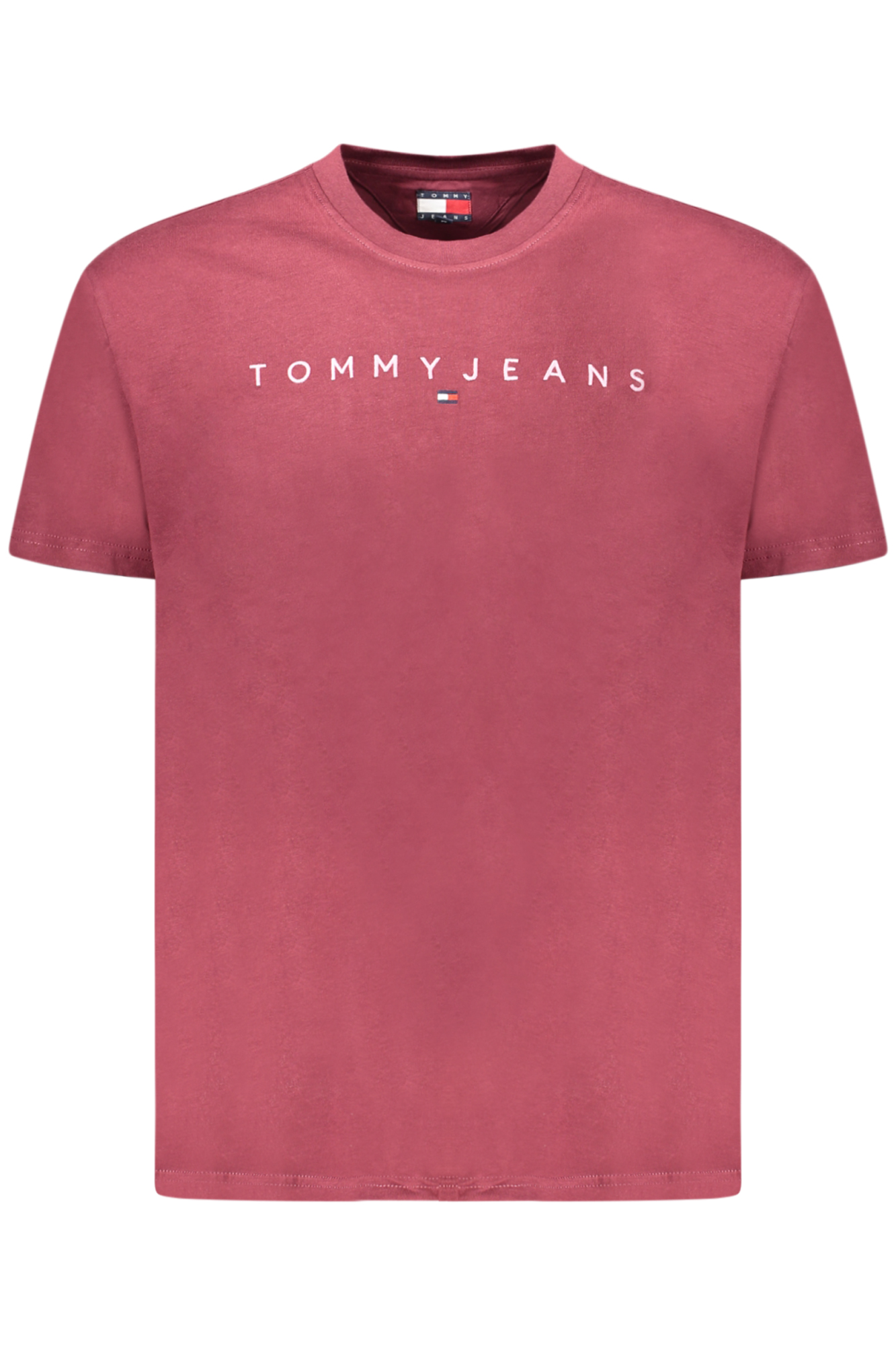 TOMMY HILFIGER MEN SHORT-SLEEVED T-SHIRT, RED TOMMY HILFIGER MEN SHORT-SLEEVED T-SHIRT, RED