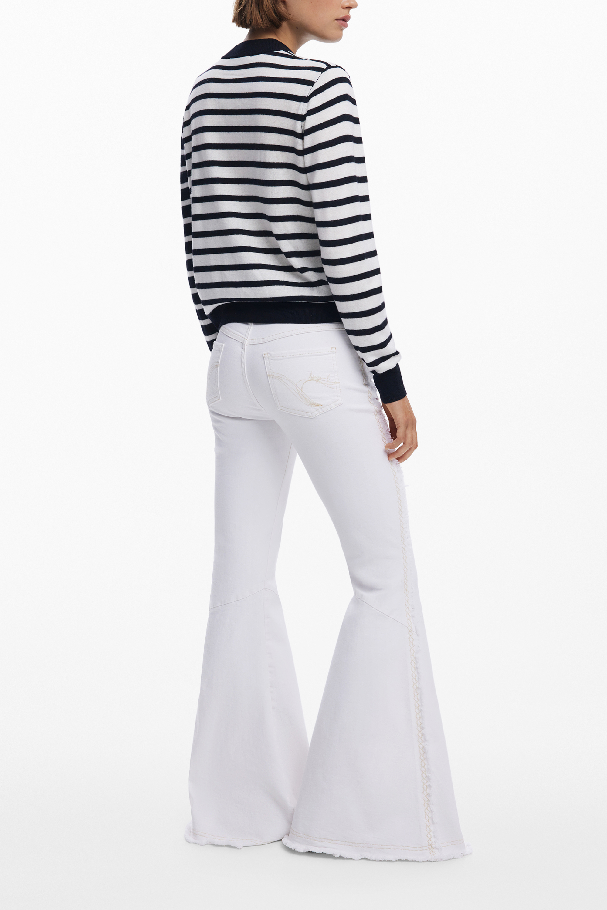 DESIGUAL WOMEN BLACK SWEATER