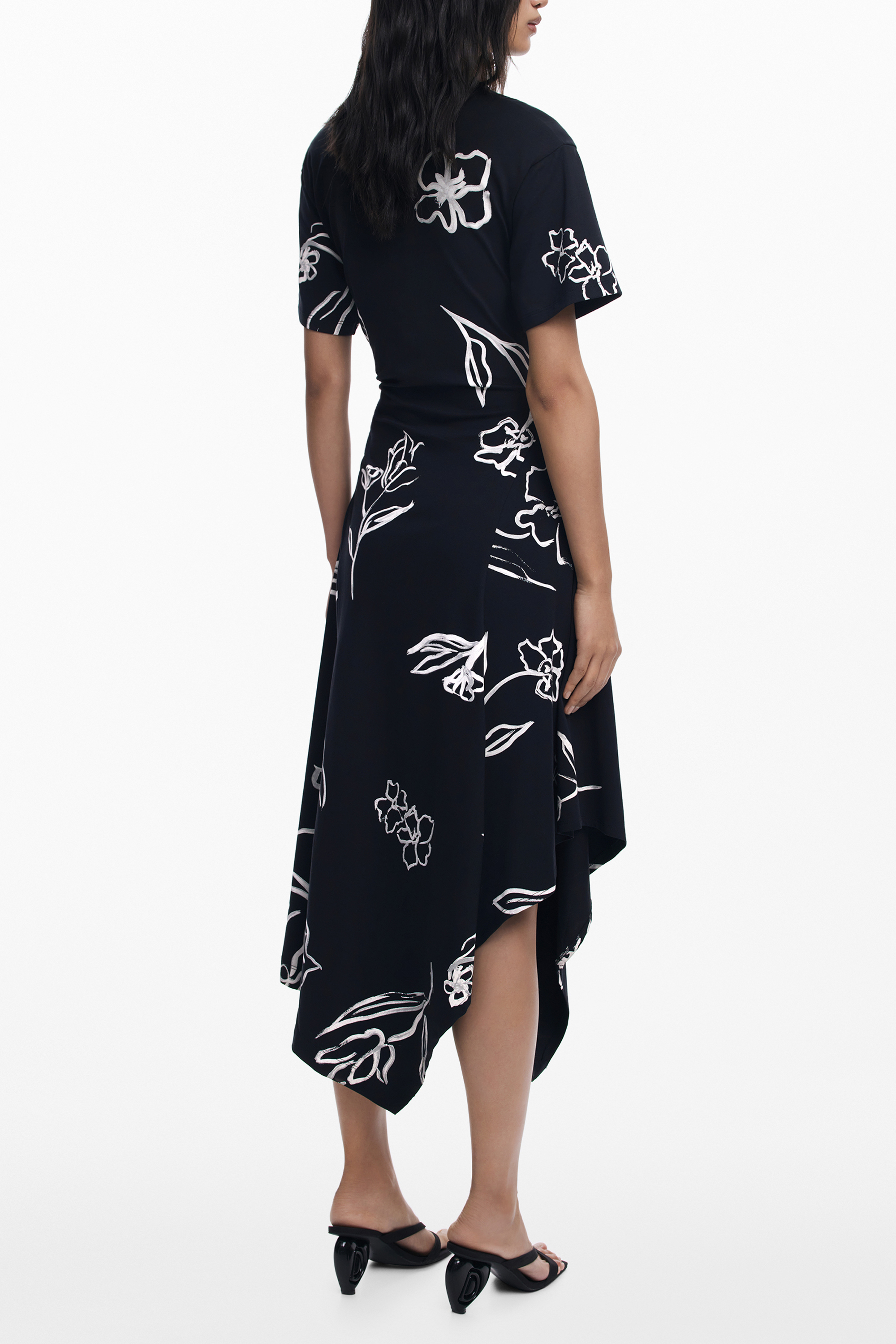 DESIGUAL WOMEN LONG BLACK DRESS