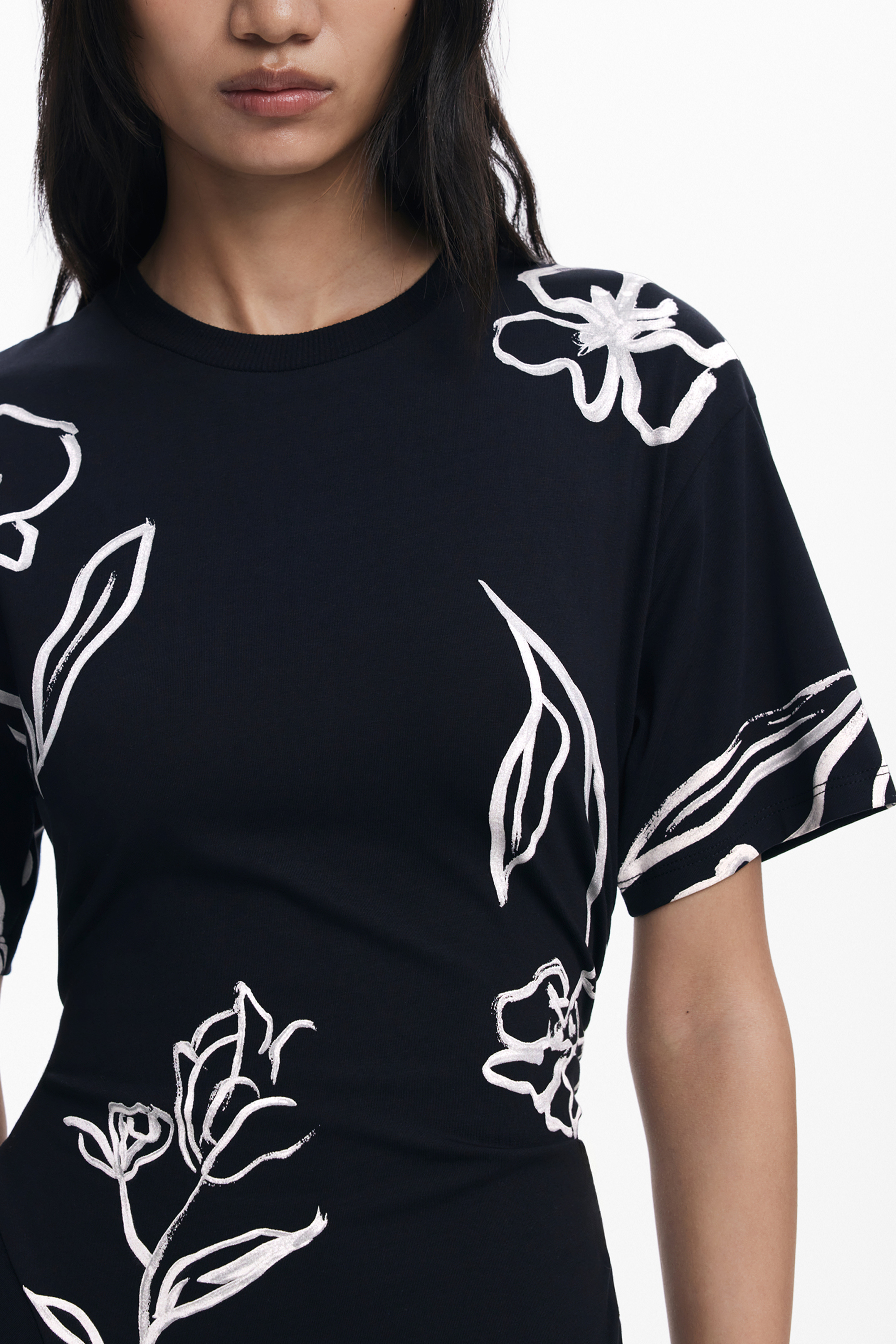 DESIGUAL WOMEN LONG BLACK DRESS