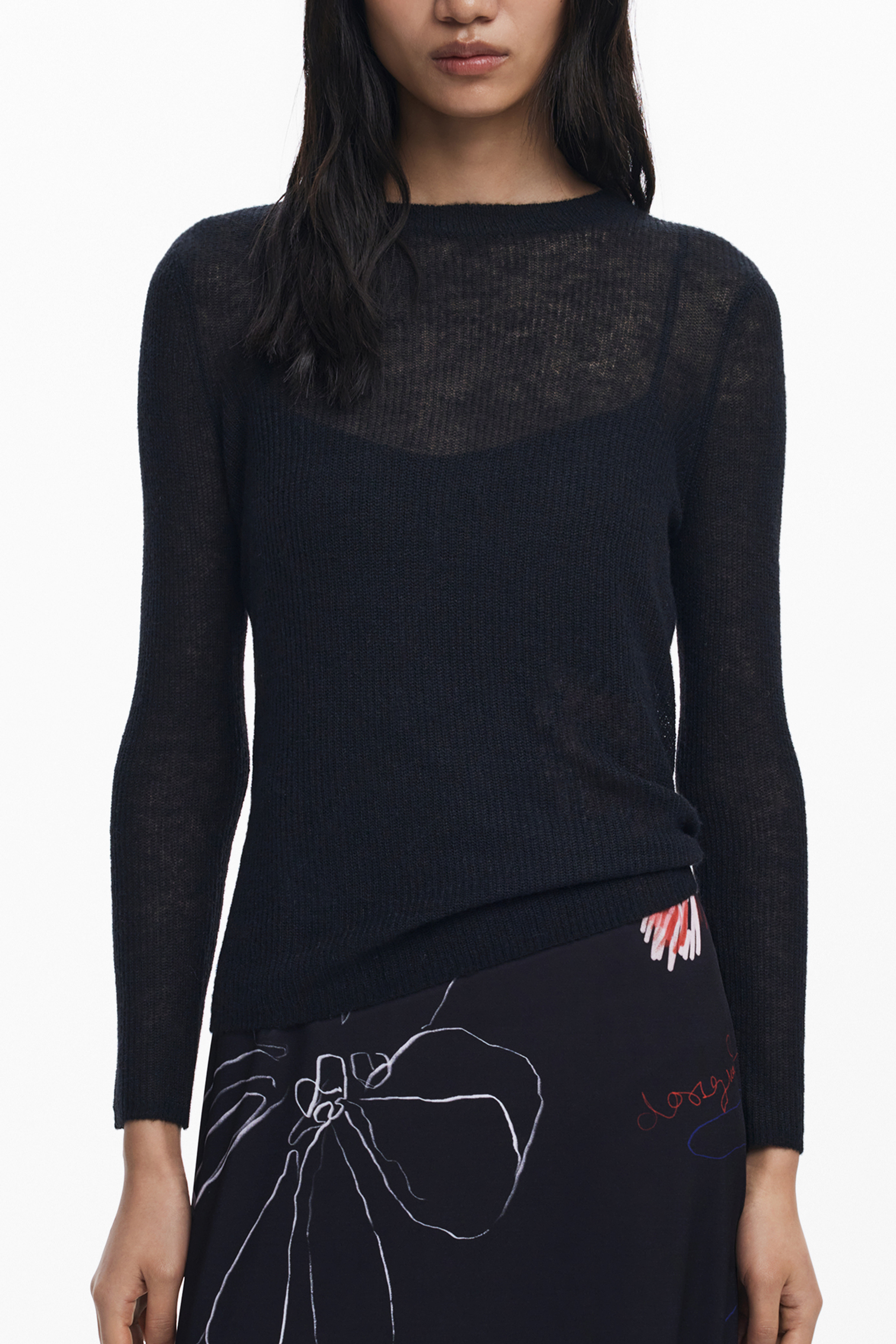 DESIGUAL WOMEN LONG BLACK DRESS DESIGUAL WOMEN LONG BLACK DRESS