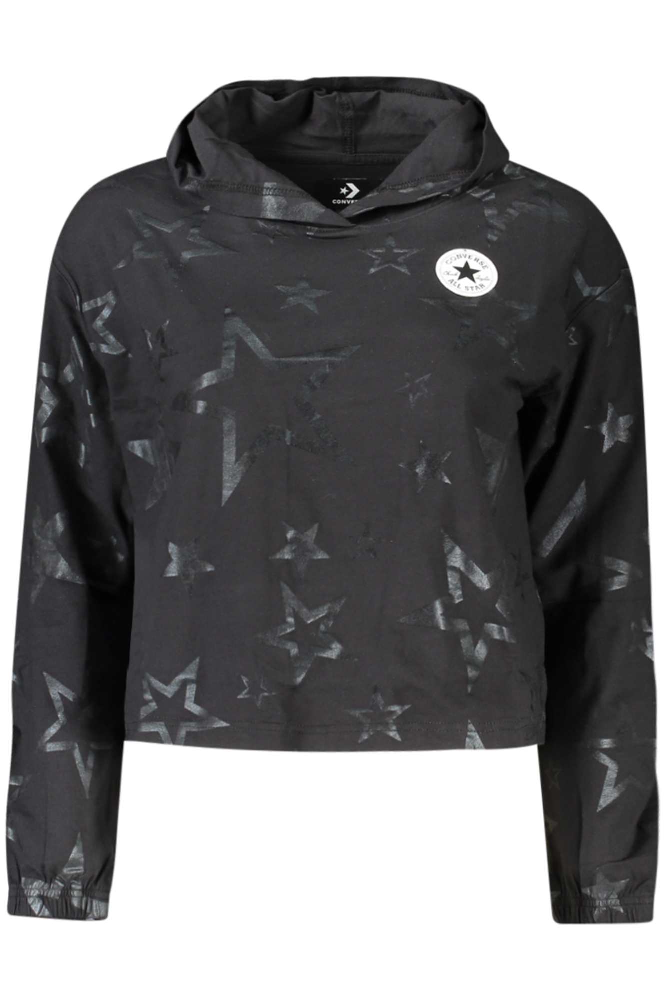 Converse Girls' Long-Sleeved T-Shirt, Black Converse Girls' Long-Sleeved T-Shirt, Black