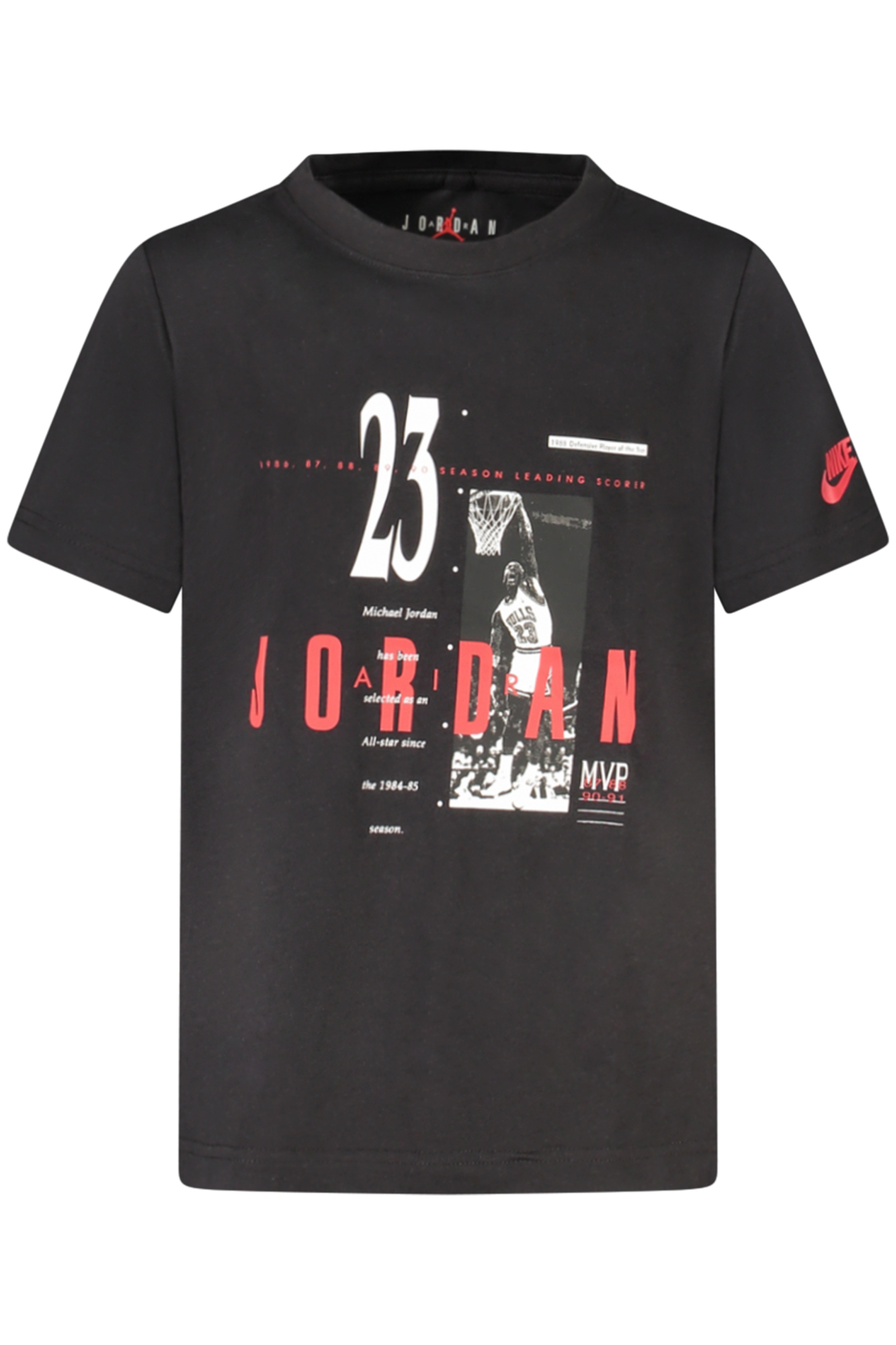 JORDAN SHORT-SLEEVED T-SHIRT FOR KIDS, BLACK