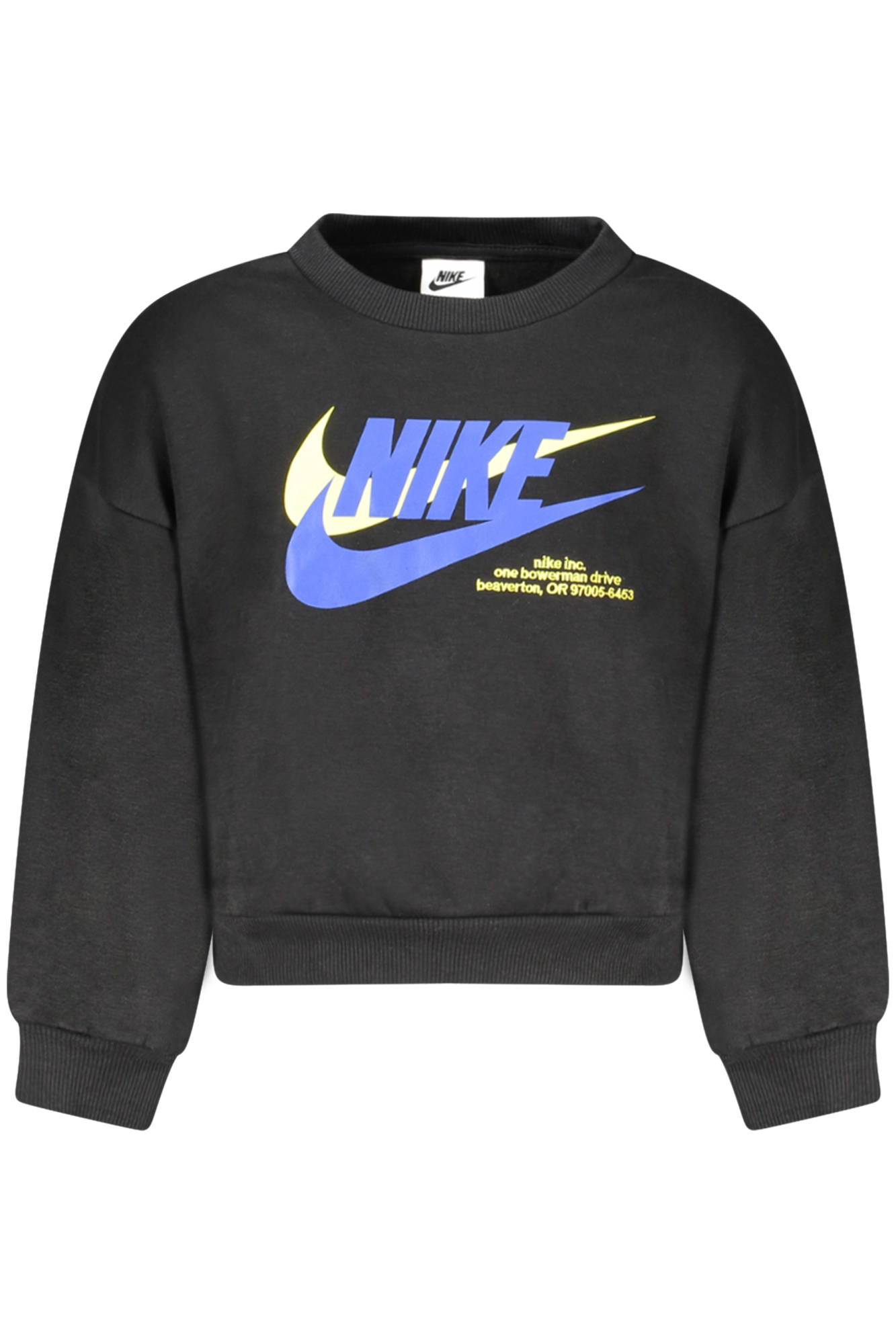 NIKE KIDS' BLACK ZIP-UP SWEATSHIRT NIKE KIDS' BLACK ZIP-UP SWEATSHIRT