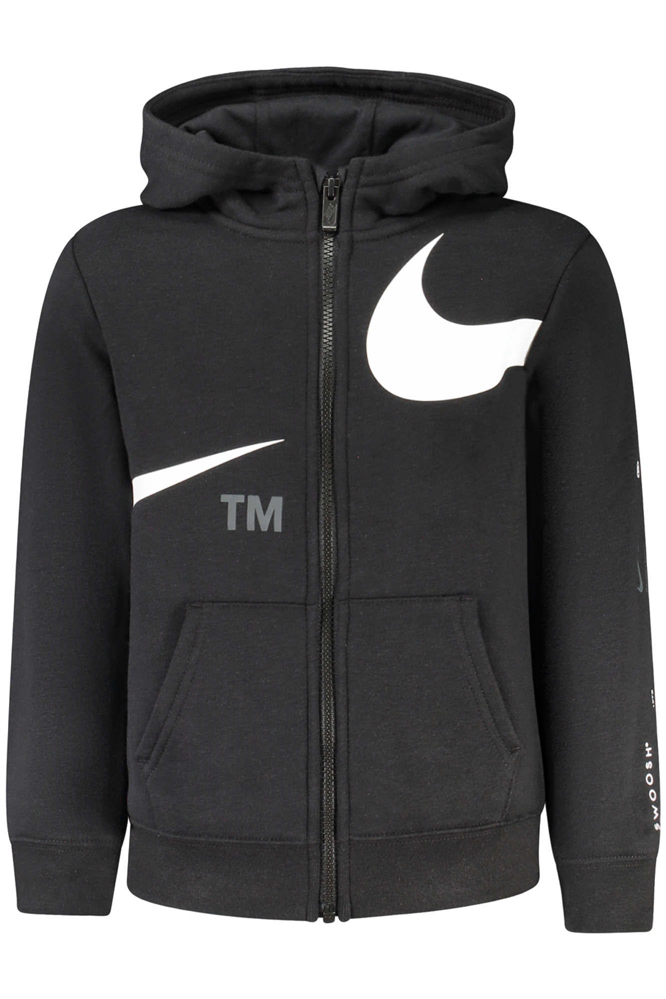 NIKE KIDS' BLACK ZIP-UP SWEATSHIRT NIKE KIDS' BLACK ZIP-UP SWEATSHIRT