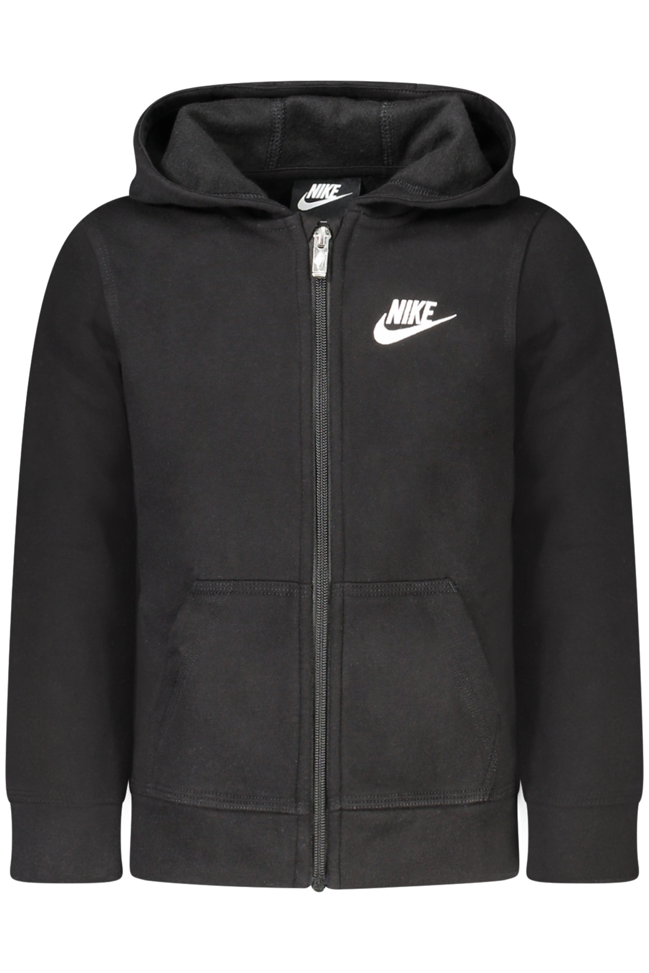NIKE KIDS' BLACK ZIP-UP SWEATSHIRT NIKE KIDS' BLACK ZIP-UP SWEATSHIRT