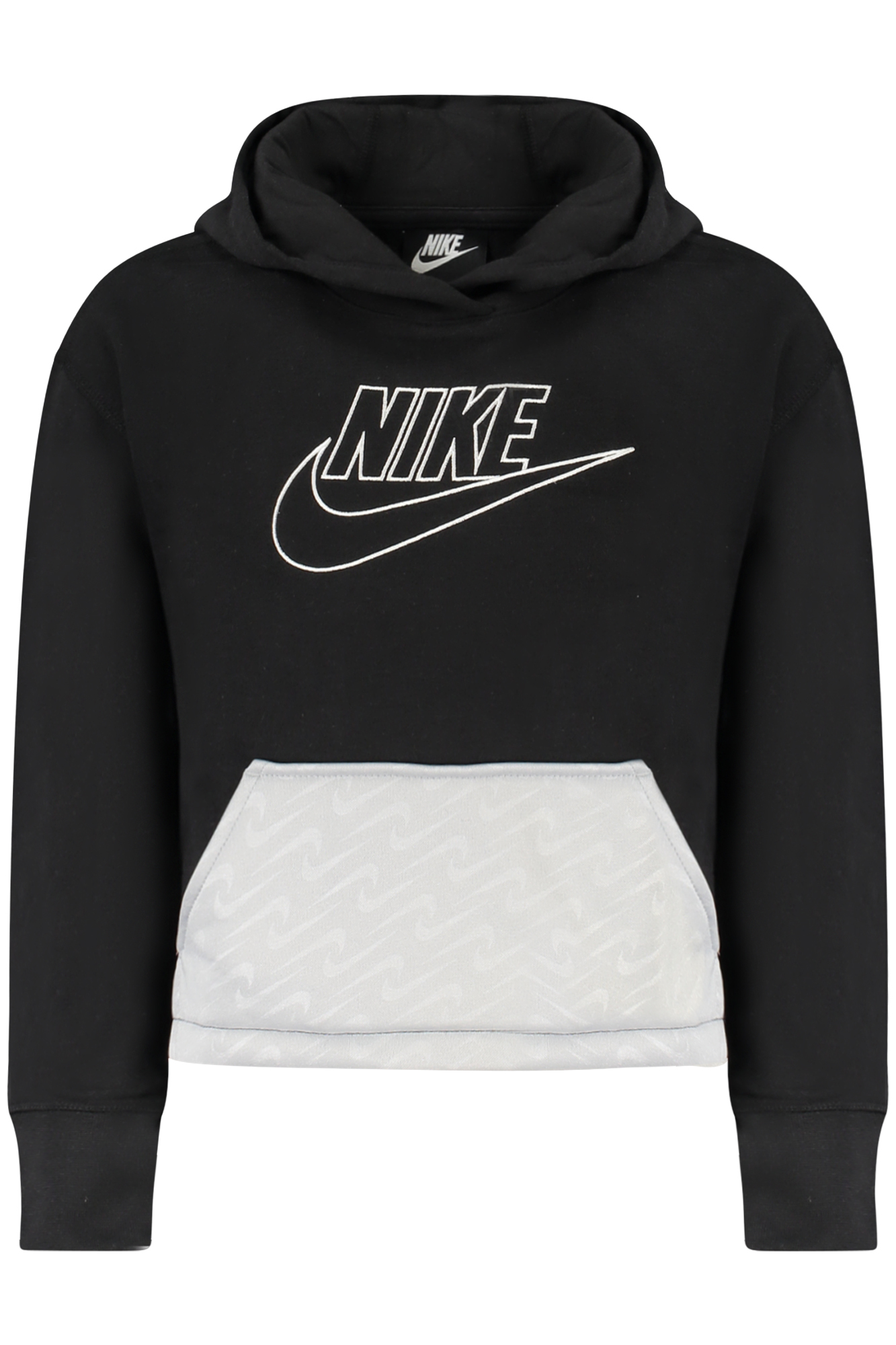 NIKE KIDS' BLACK ZIP-UP SWEATSHIRT NIKE KIDS' BLACK ZIP-UP SWEATSHIRT
