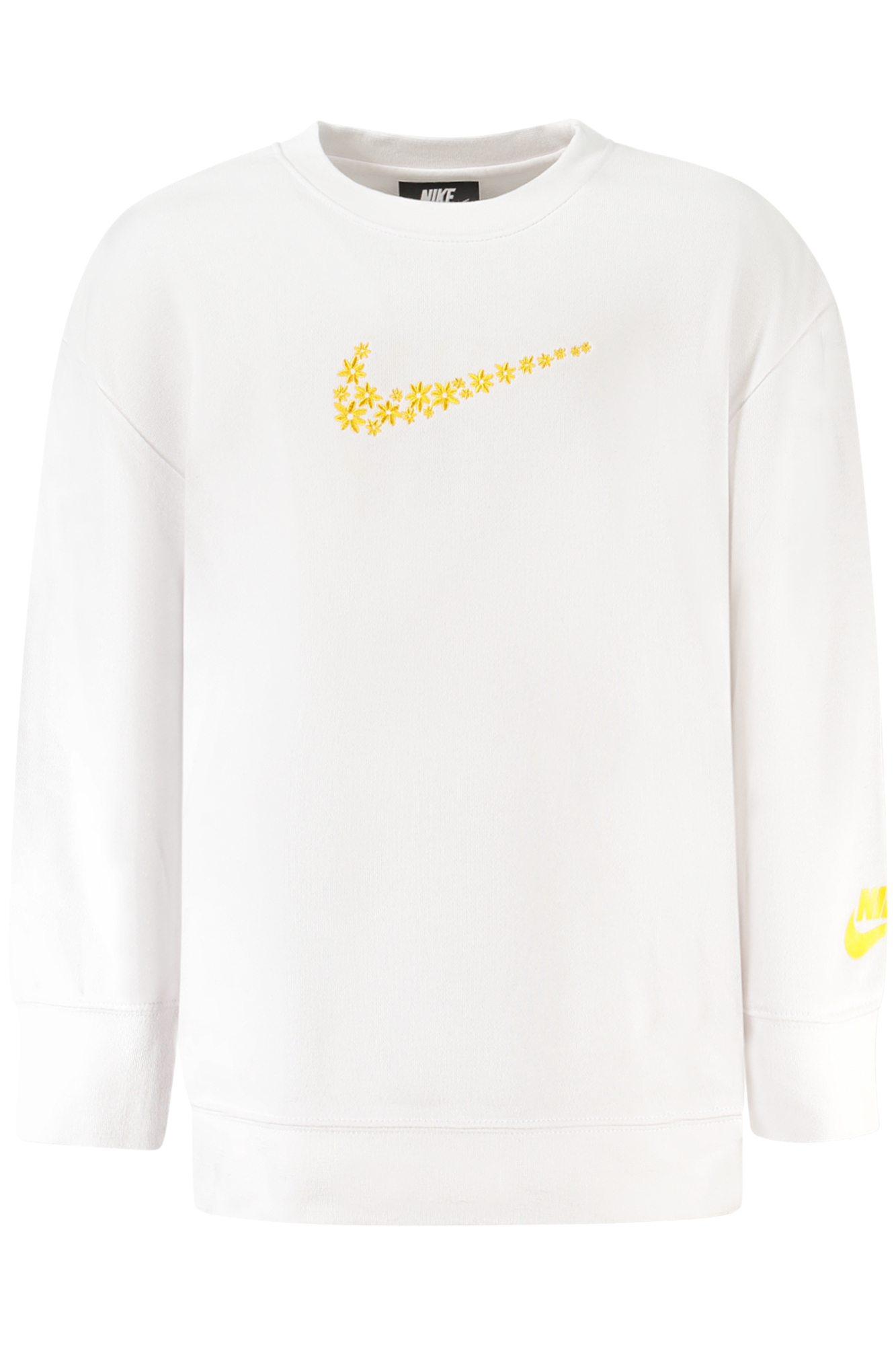 NIKE KIDS' WHITE ZIP-UP SWEATSHIRT NIKE KIDS' WHITE ZIP-UP SWEATSHIRT