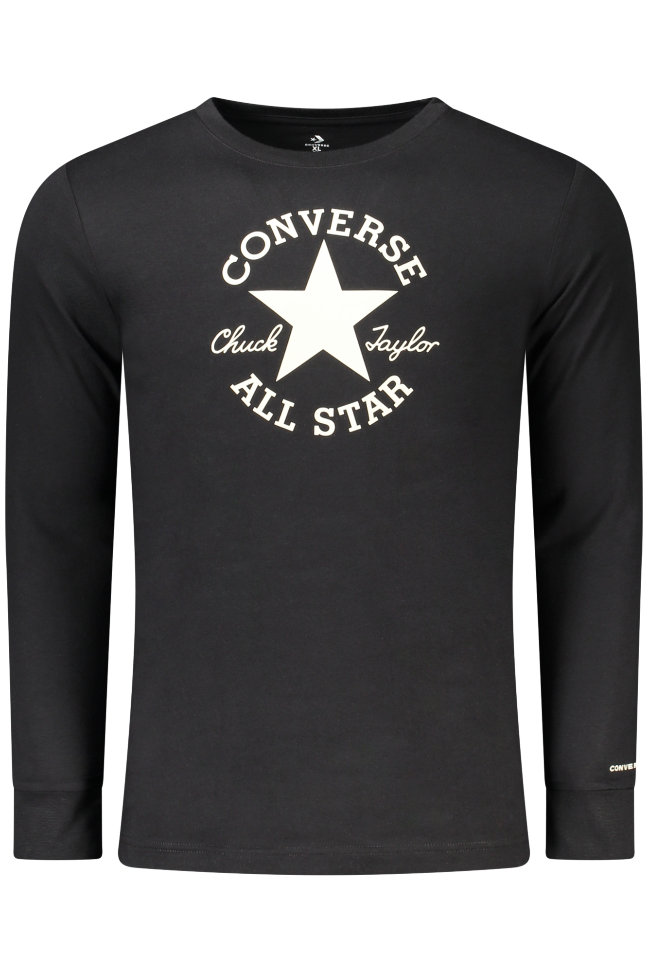 CONVERSE KIDS' BLACK LONG-SLEEVED T-SHIRT CONVERSE KIDS' BLACK LONG-SLEEVED T-SHIRT