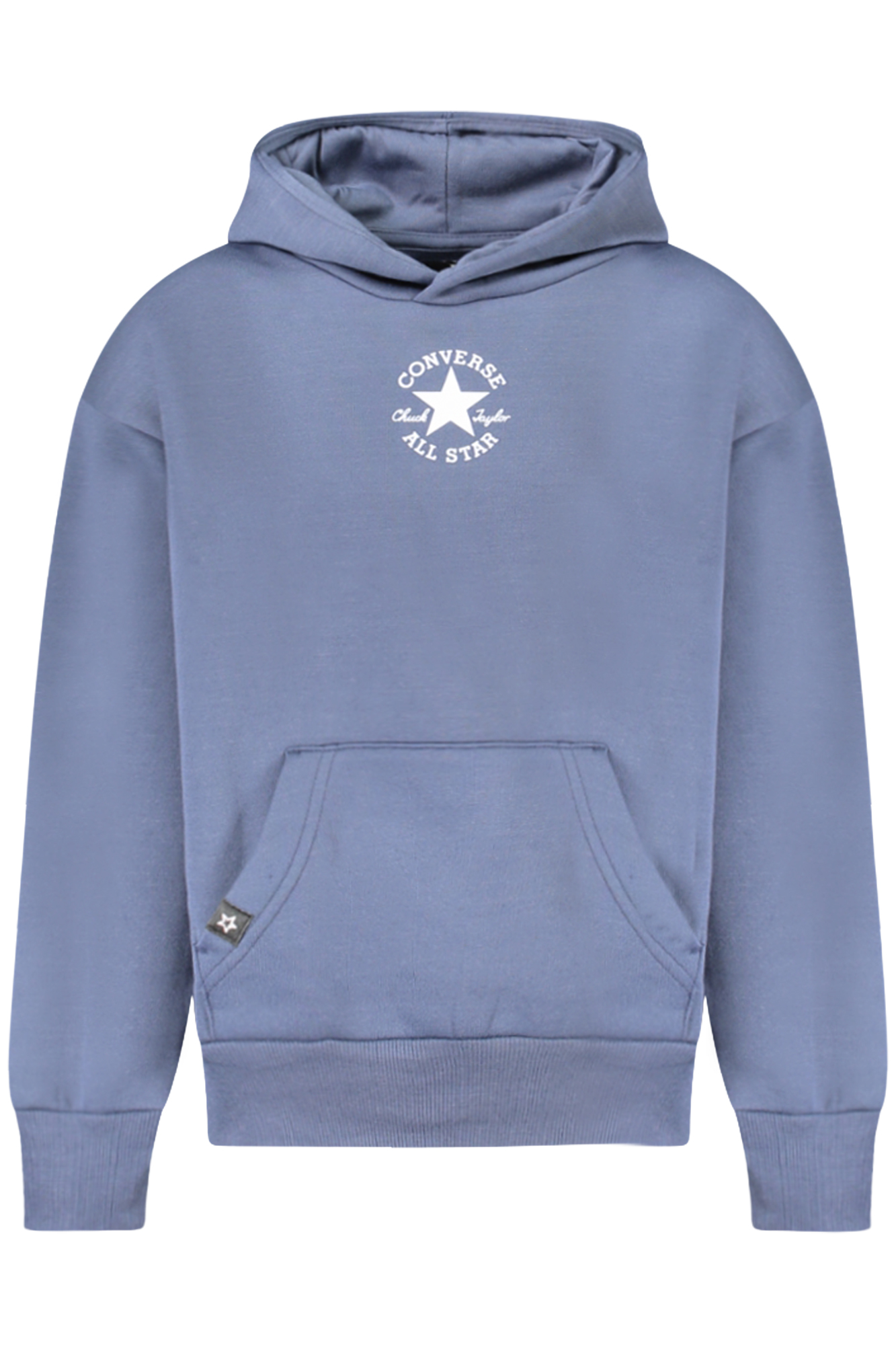 CONVERSE CHILDREN BLUE ZIP-UP SWEATSHIRT