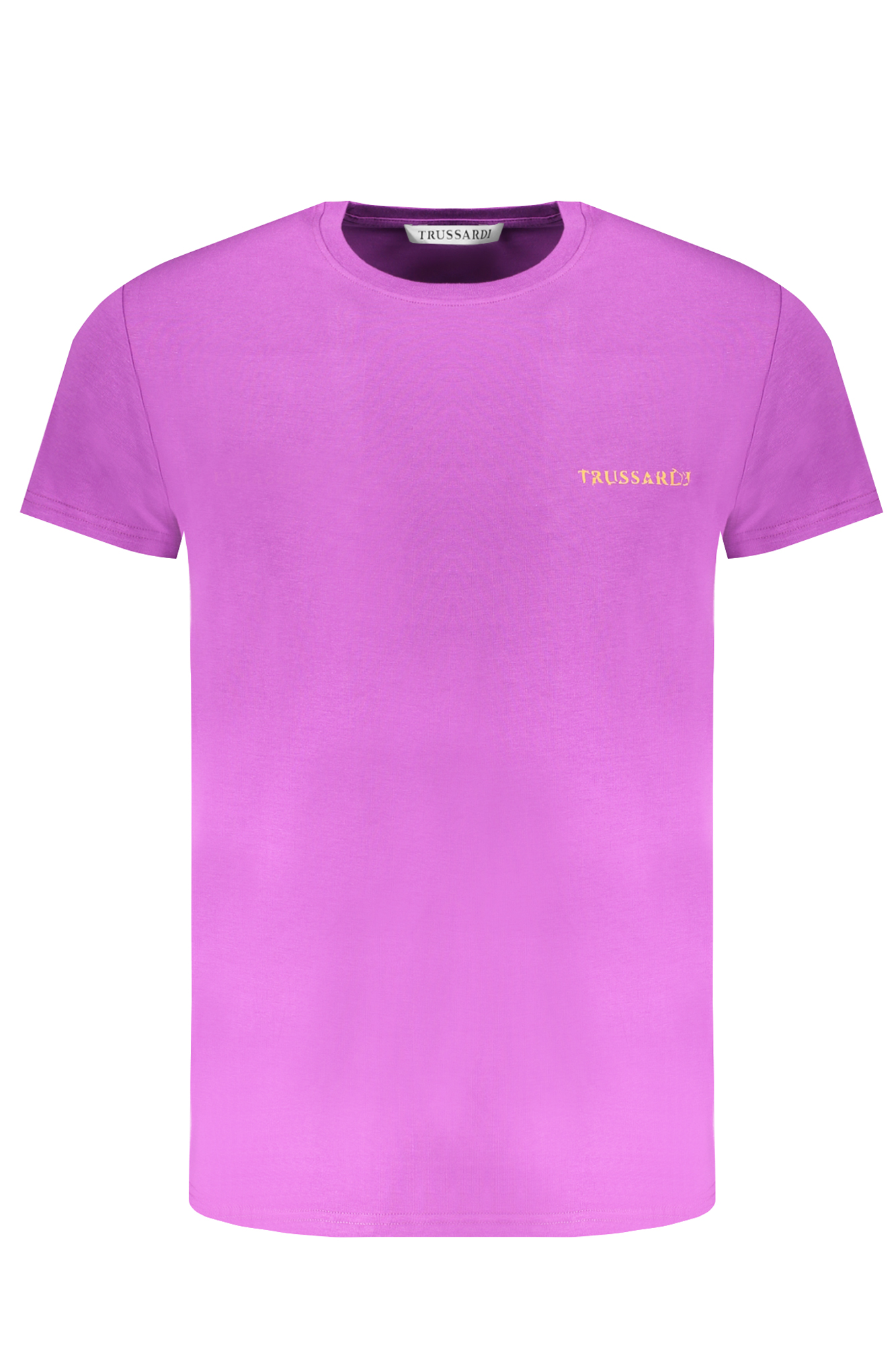 TRUSSARDI PURPLE MEN SHORT SLEEVE T-SHIRT