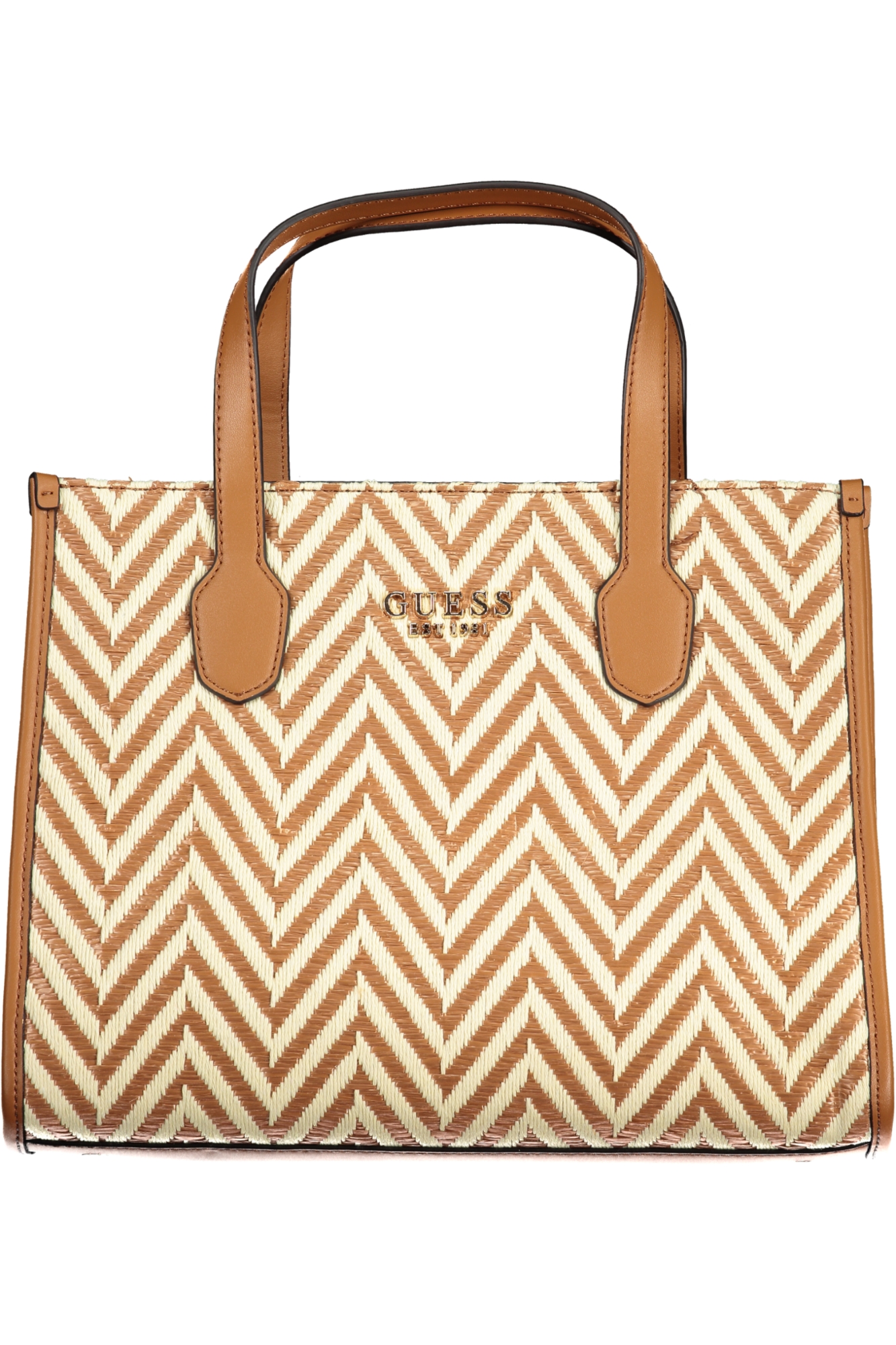 GUESS JEANS BROWN WOMEN BAG GUESS JEANS BROWN WOMEN BAG