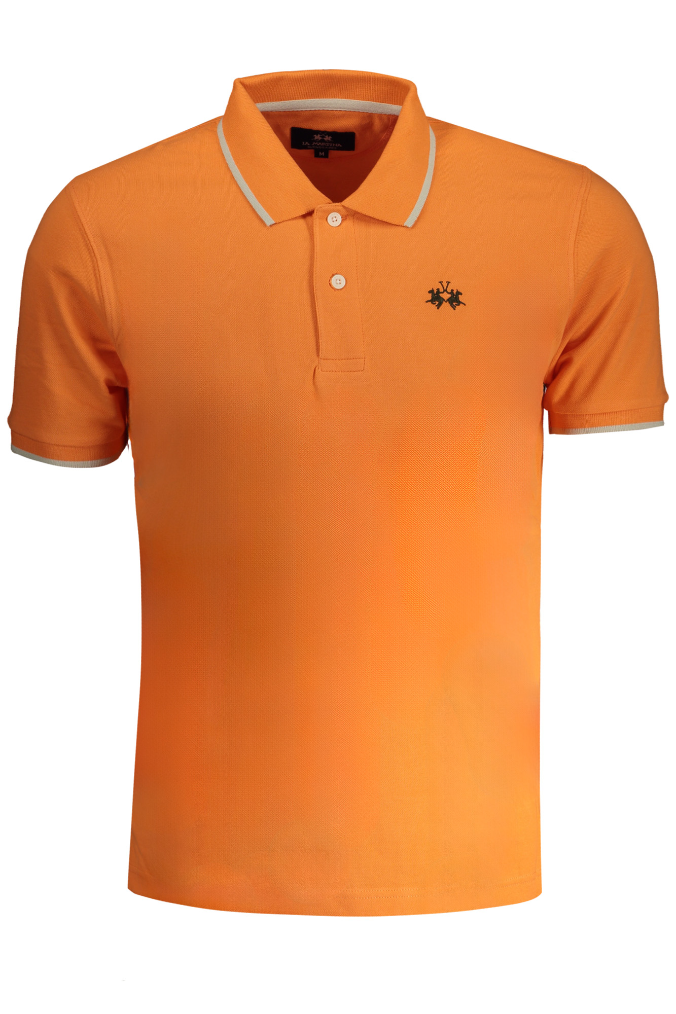 LA MARTINA MEN ORANGE SHORT SLEEVED POLO SHIRT