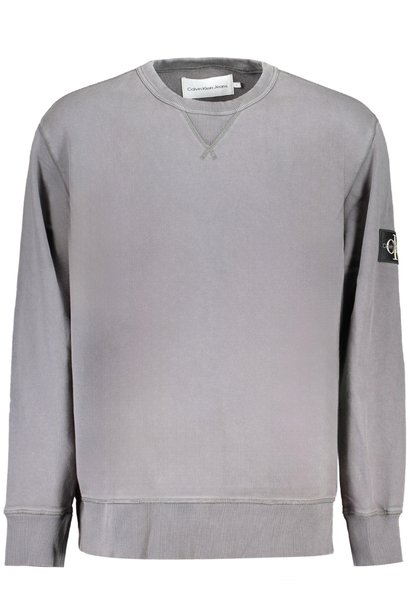 CALVIN KLEIN MEN GRAY ZIPLESS SWEATSHIRT CALVIN KLEIN MEN GRAY ZIPLESS SWEATSHIRT