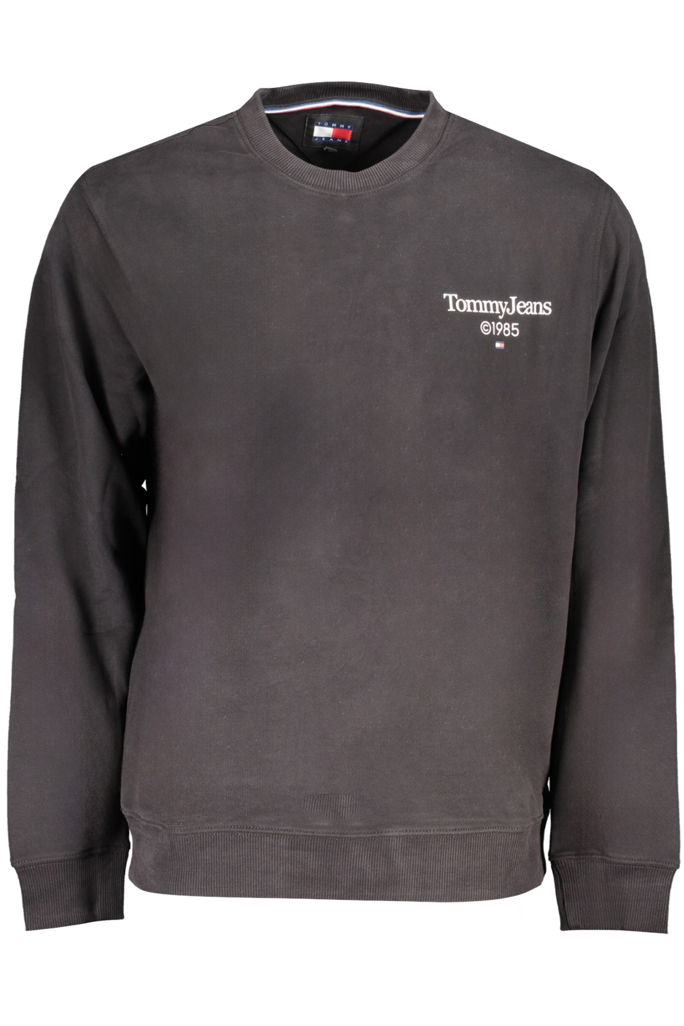 TOMMY HILFIGER MEN BLACK ZIPLESS SWEATSHIRT TOMMY HILFIGER MEN BLACK ZIPLESS SWEATSHIRT