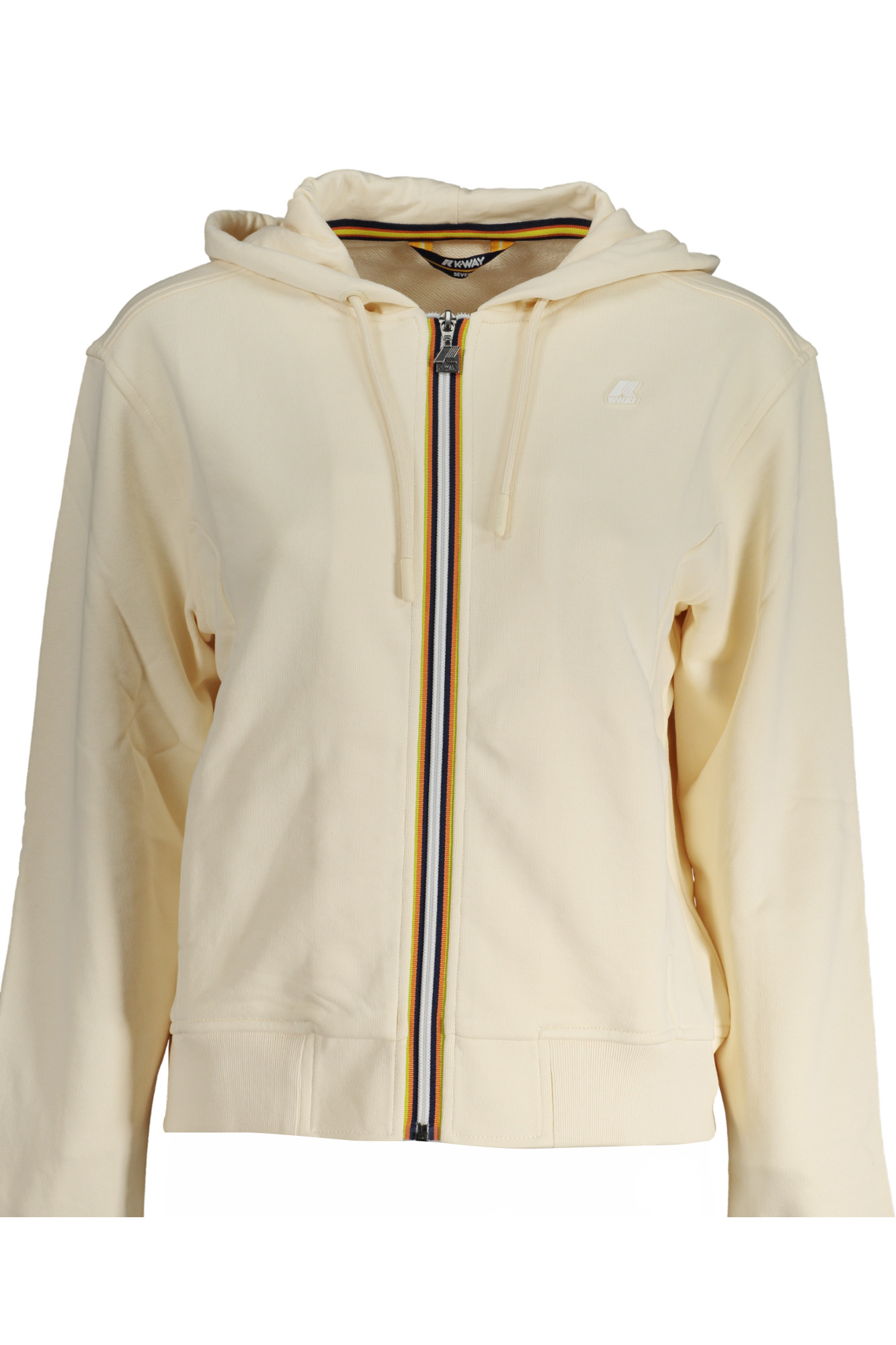 K-WAY BEIGE WOMEN ZIP SWEATSHIRT