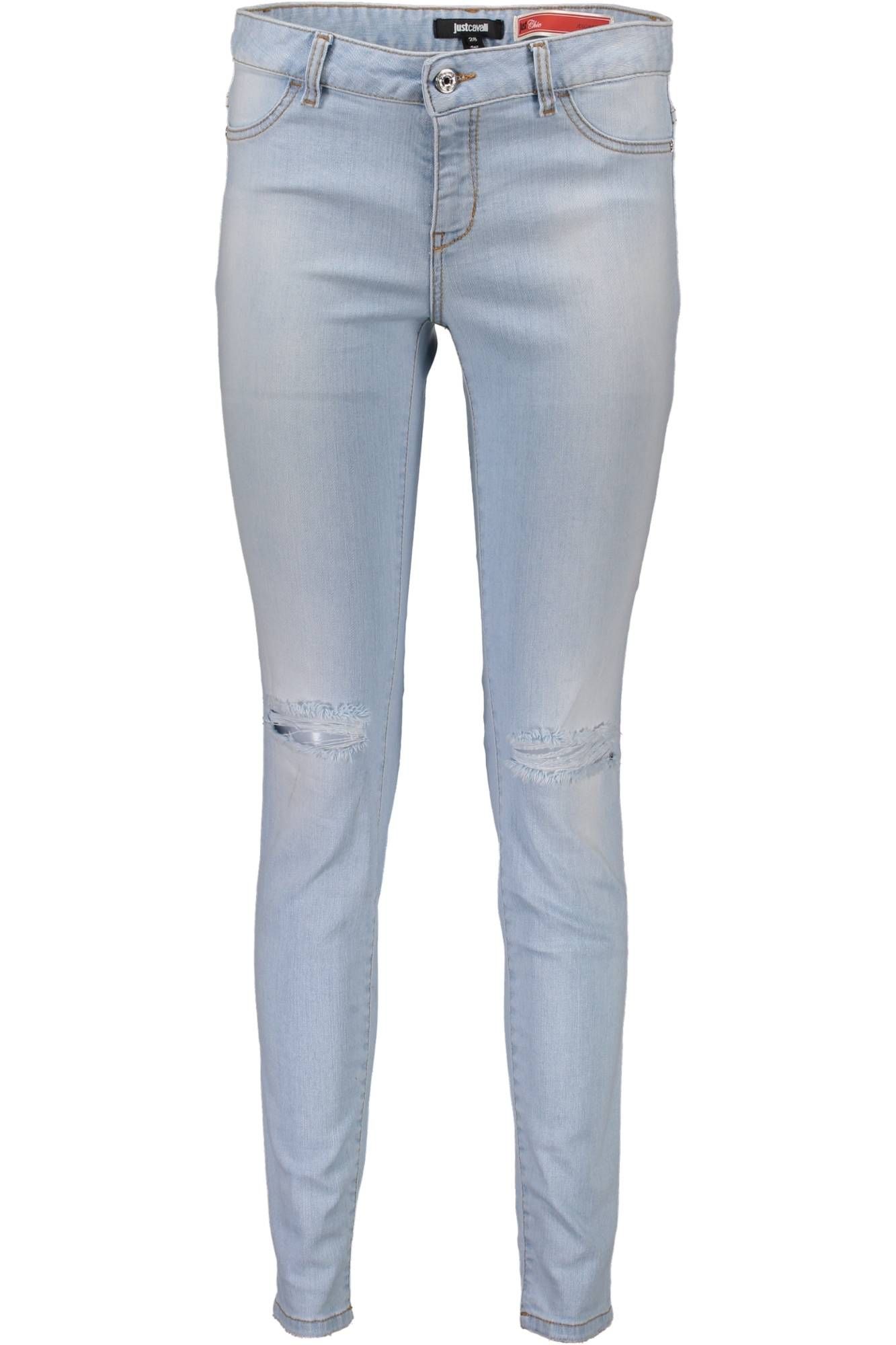 JUST CAVALLI JEANS DENIM WOMAN LIGHT BLUE JUST CAVALLI JEANS DENIM WOMAN LIGHT BLUE