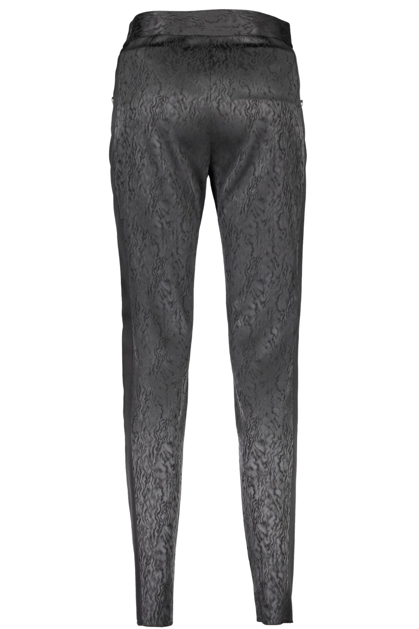 JUST CAVALLI WOMEN BLACK TROUSERS