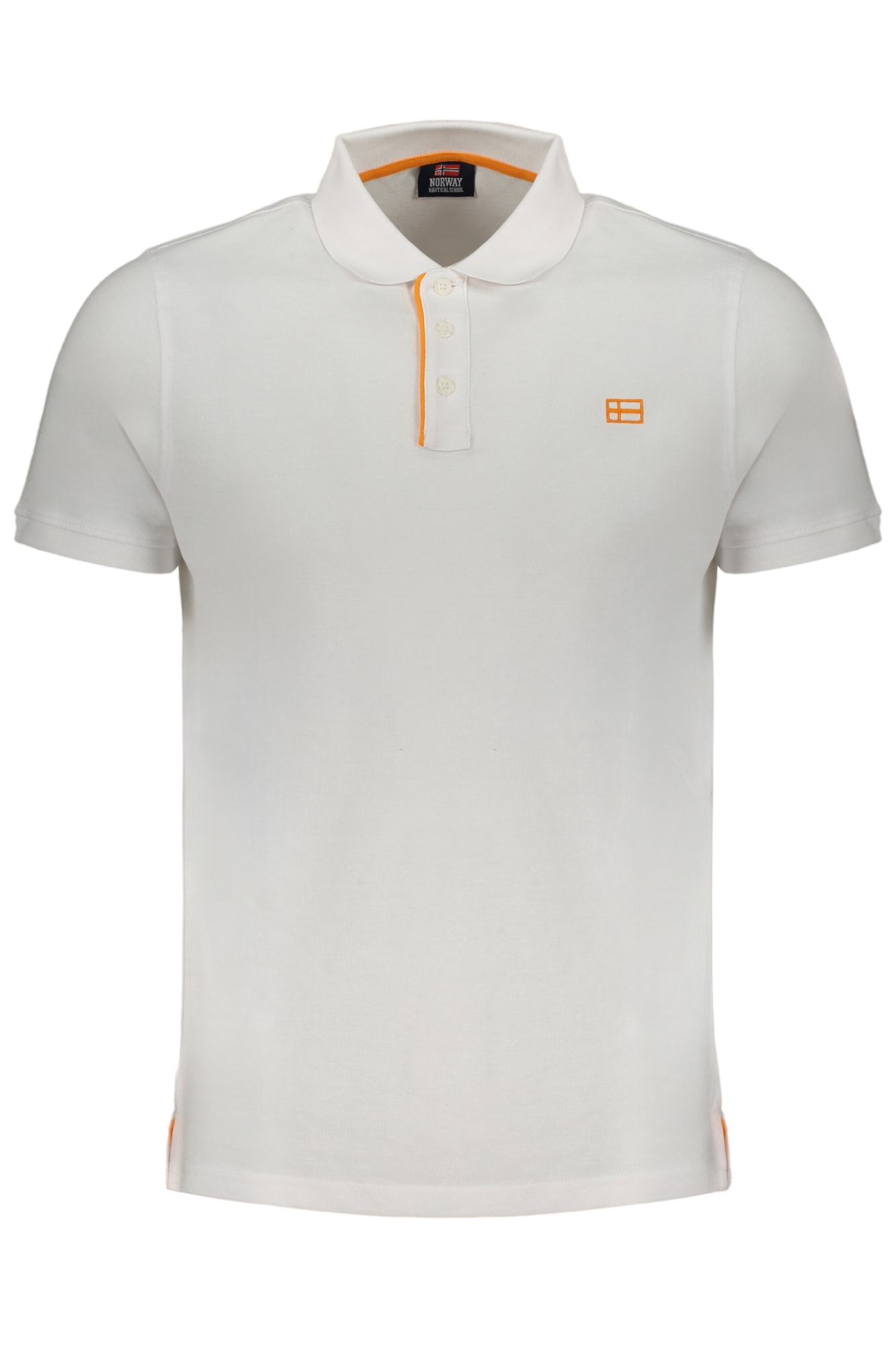 NORWAY 1963 MEN WHITE SHORT SLEEVE POLO SHIRT NORWAY 1963 MEN WHITE SHORT SLEEVE POLO SHIRT