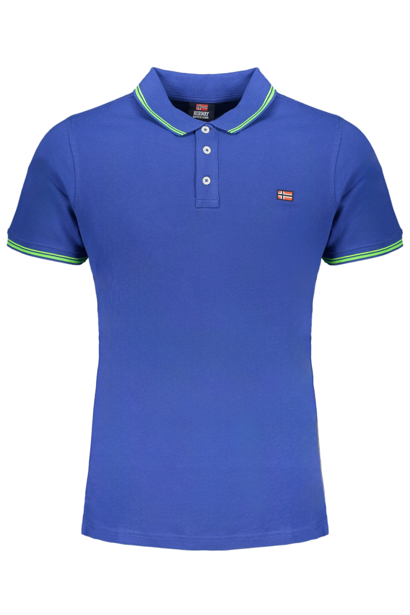 NORWAY 1963 MEN BLUE SHORT SLEEVE POLO SHIRT NORWAY 1963 MEN BLUE SHORT SLEEVE POLO SHIRT