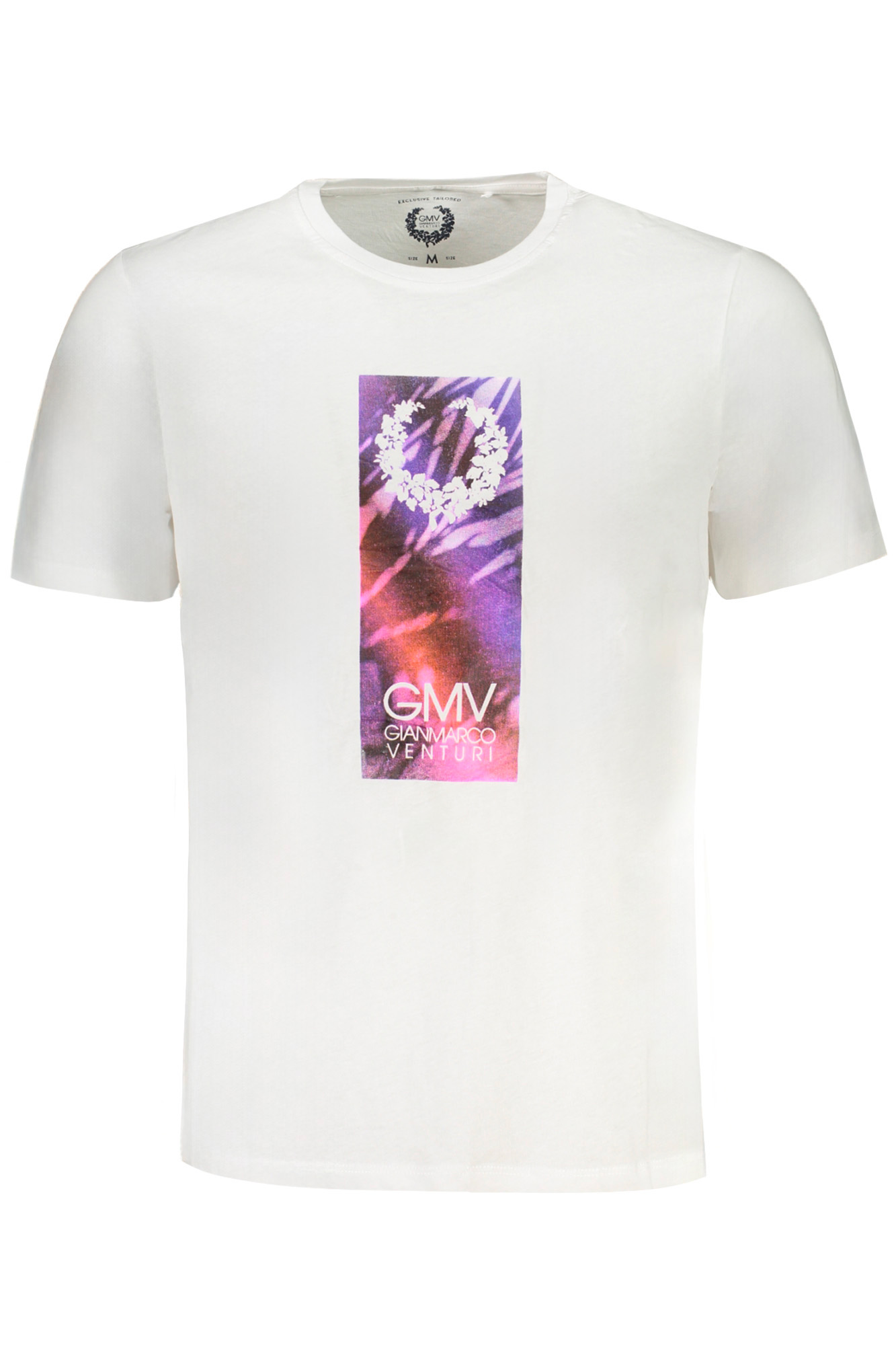GIAN MARCO VENTURI MEN SHORT SLEEVED T-SHIRT WHITE GIAN MARCO VENTURI MEN SHORT SLEEVED T-SHIRT WHITE