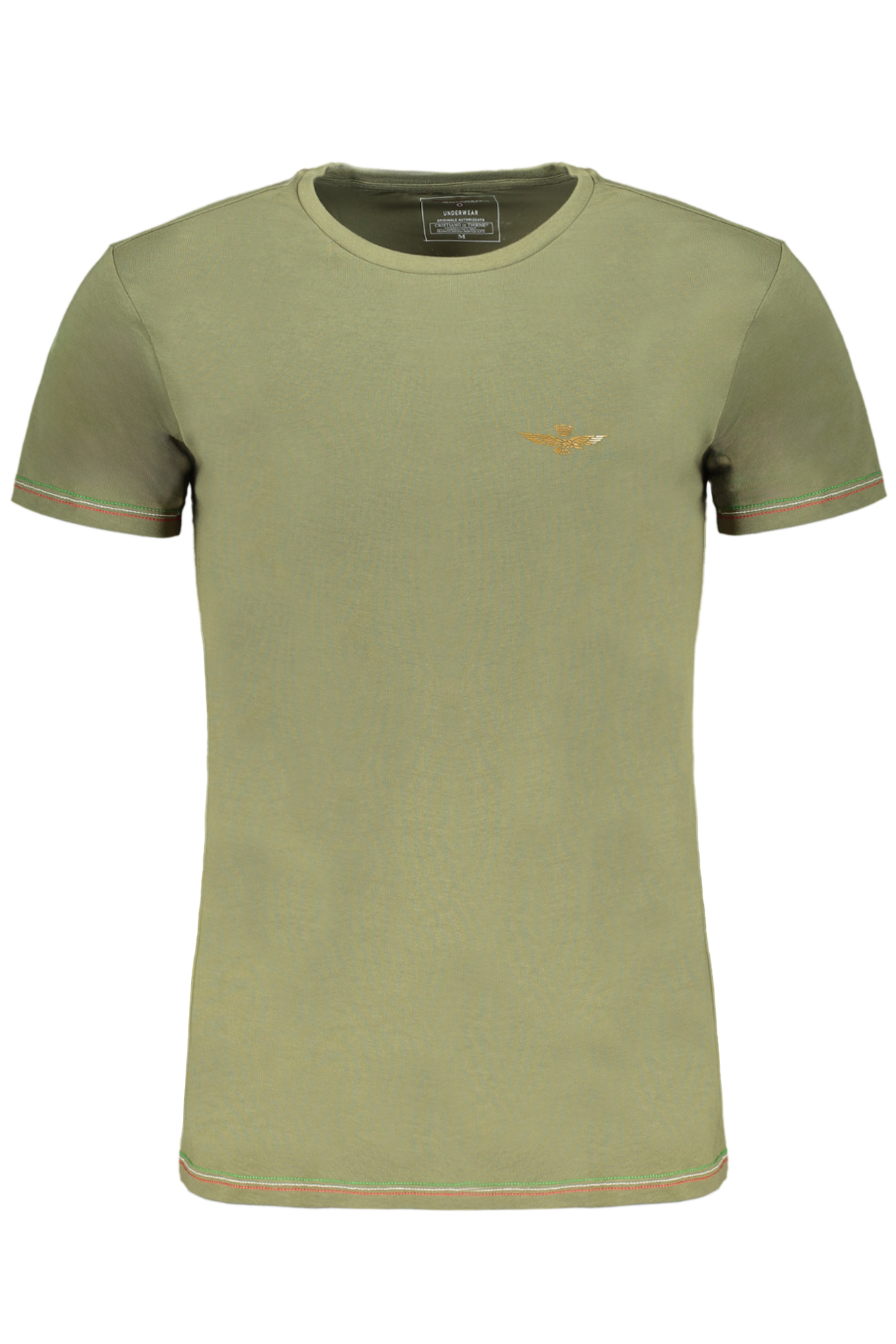 ERONAUTICA MILITARE GREEN MEN SHORT SLEEVED T-SHIRT ERONAUTICA MILITARE GREEN MEN SHORT SLEEVED T-SHIRT
