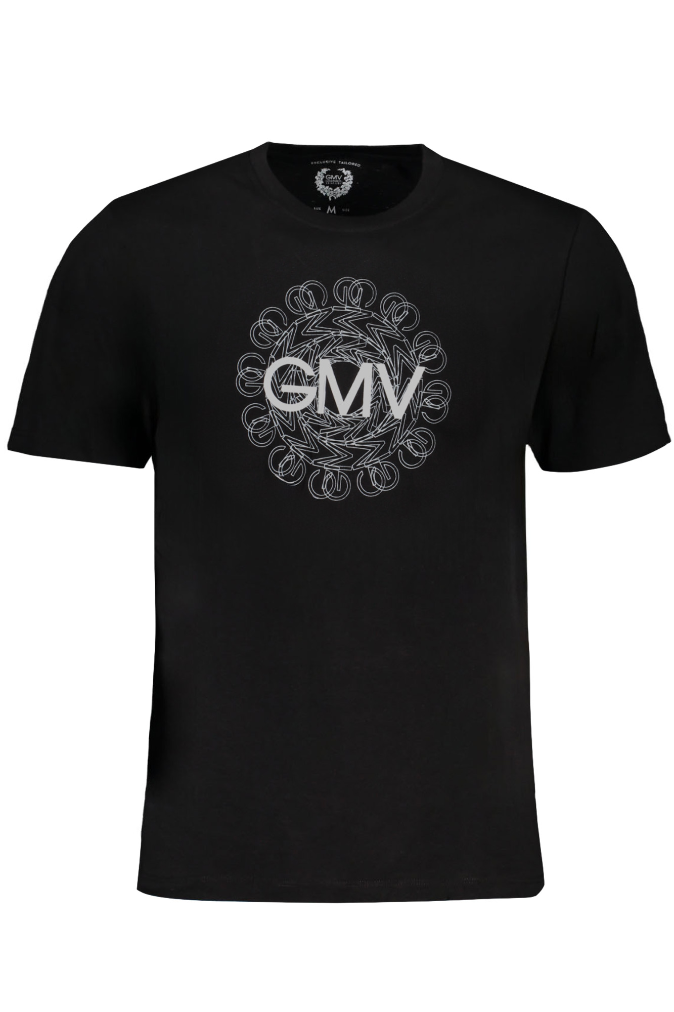 GIAN MARCO VENTURI MEN SHORT SLEEVE T-SHIRT BLACK GIAN MARCO VENTURI MEN SHORT SLEEVE T-SHIRT BLACK