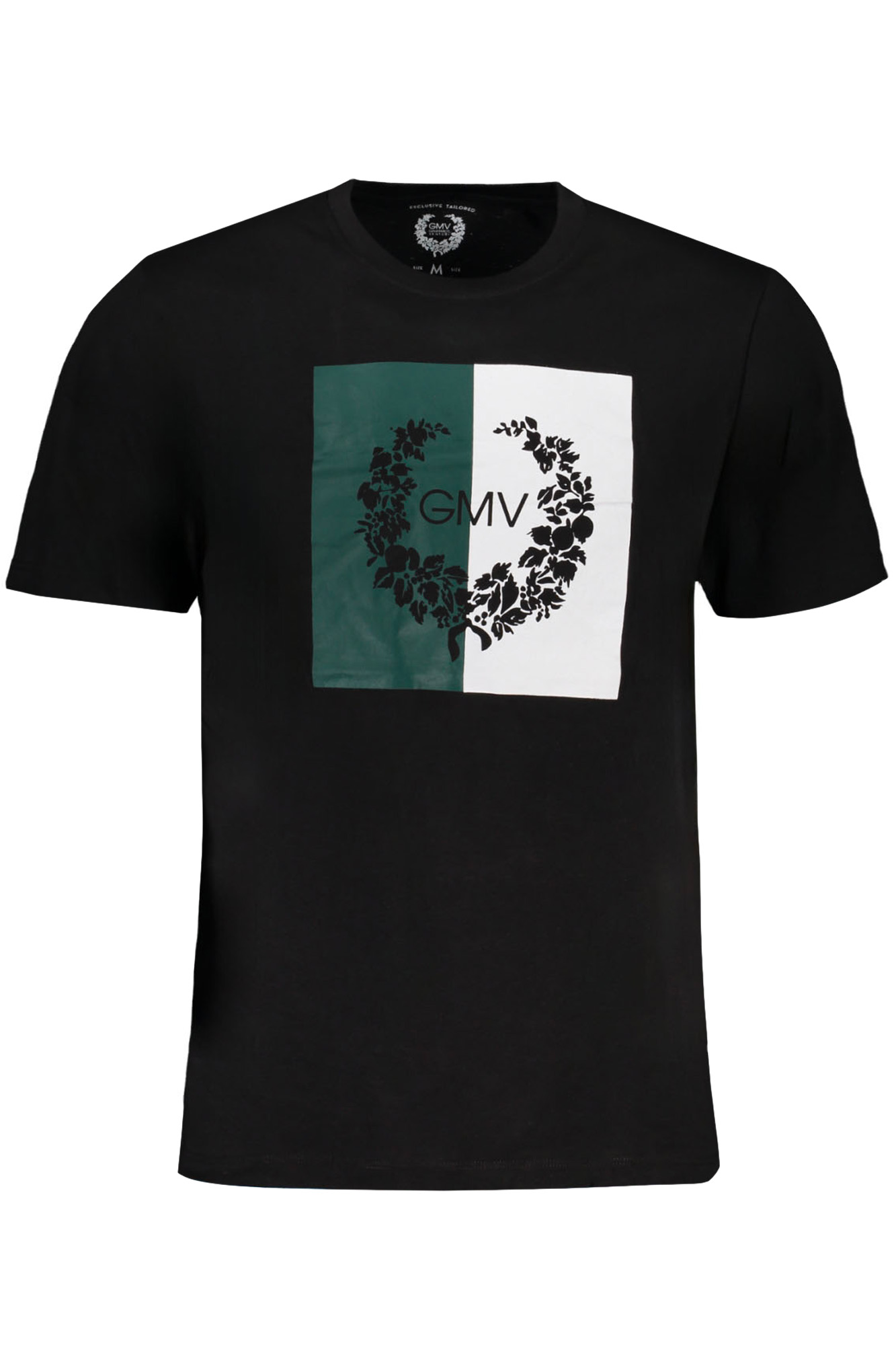GIAN MARCO VENTURI MEN SHORT SLEEVE T-SHIRT BLACK GIAN MARCO VENTURI MEN SHORT SLEEVE T-SHIRT BLACK