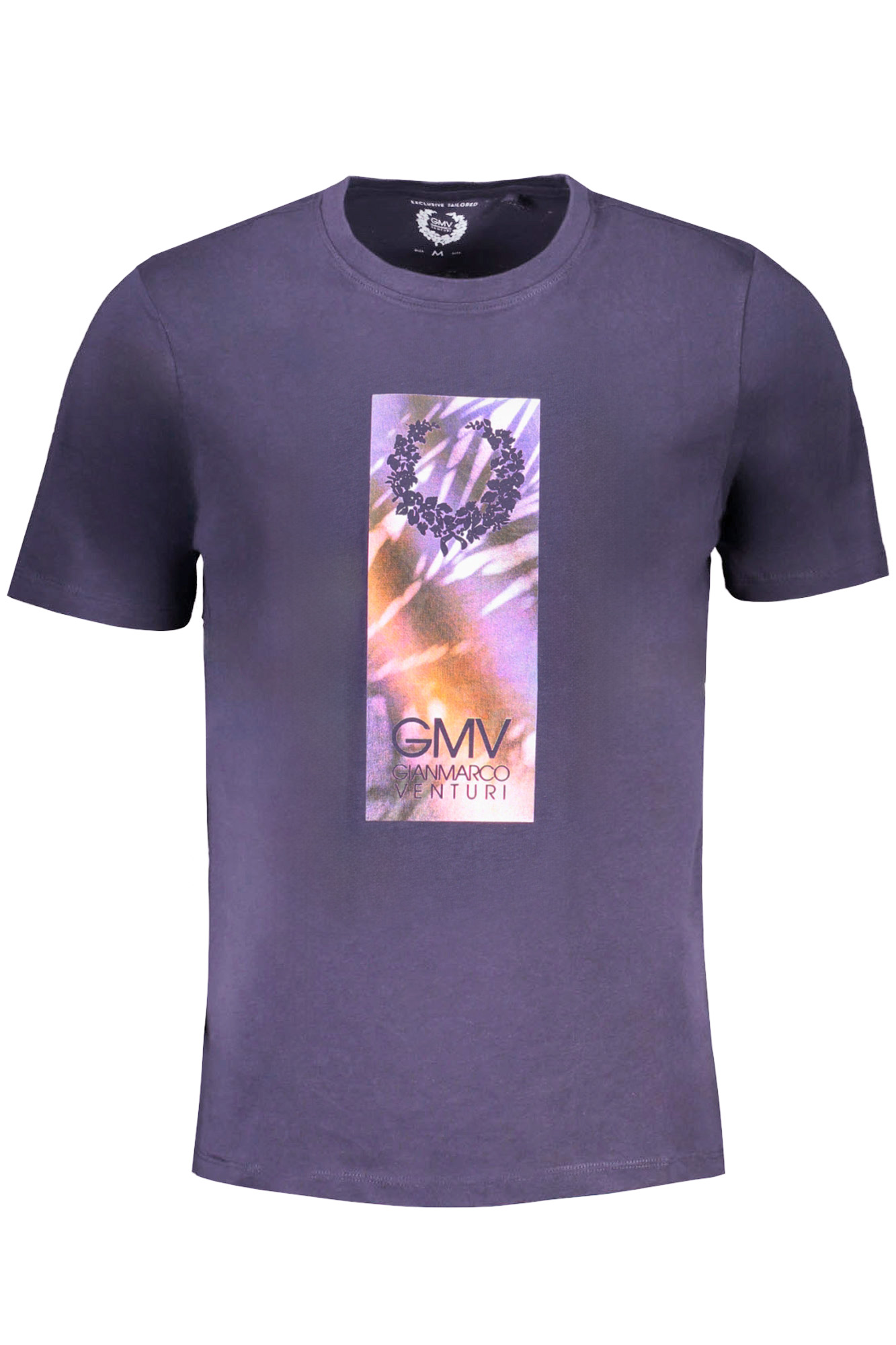 GIAN MARCO VENTURI MEN SHORT SLEEVED T-SHIRT BLUE GIAN MARCO VENTURI MEN SHORT SLEEVED T-SHIRT BLUE