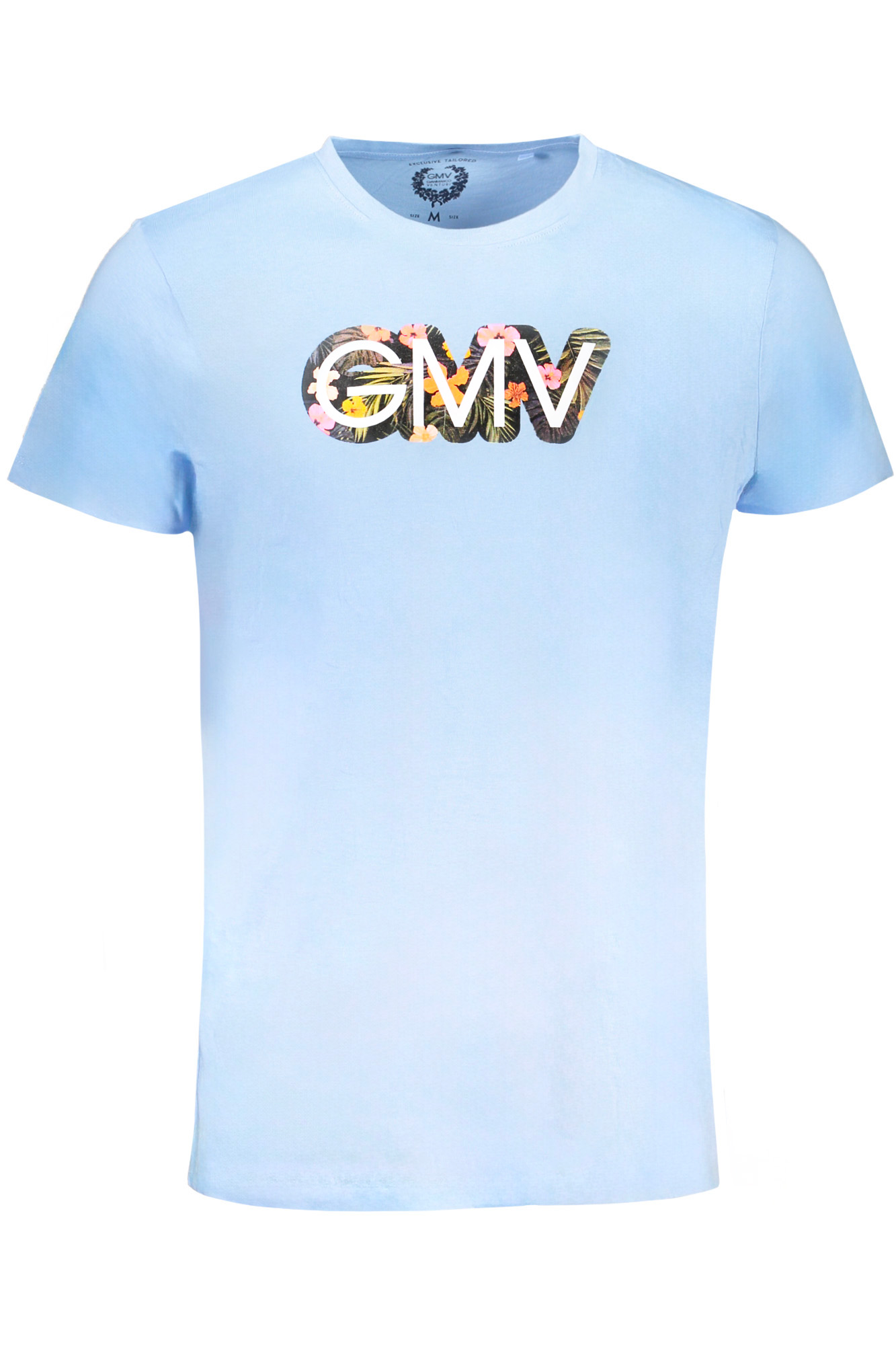 GIAN MARCO VENTURI MEN SHORT SLEEVED T-SHIRT BLUE GIAN MARCO VENTURI MEN SHORT SLEEVED T-SHIRT BLUE