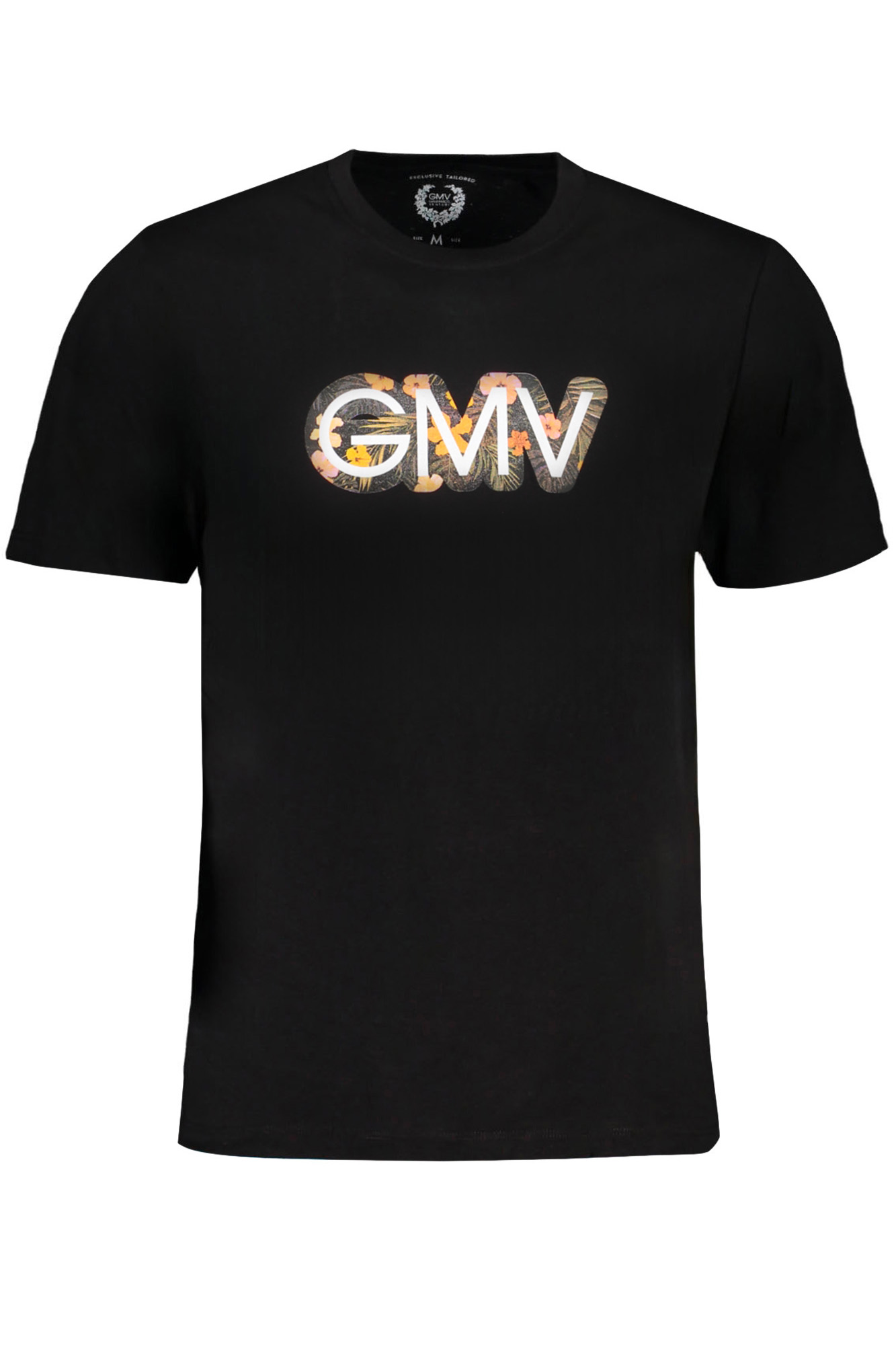 GIAN MARCO VENTURI MEN SHORT SLEEVED T-SHIRT BLACK GIAN MARCO VENTURI MEN SHORT SLEEVED T-SHIRT BLACK
