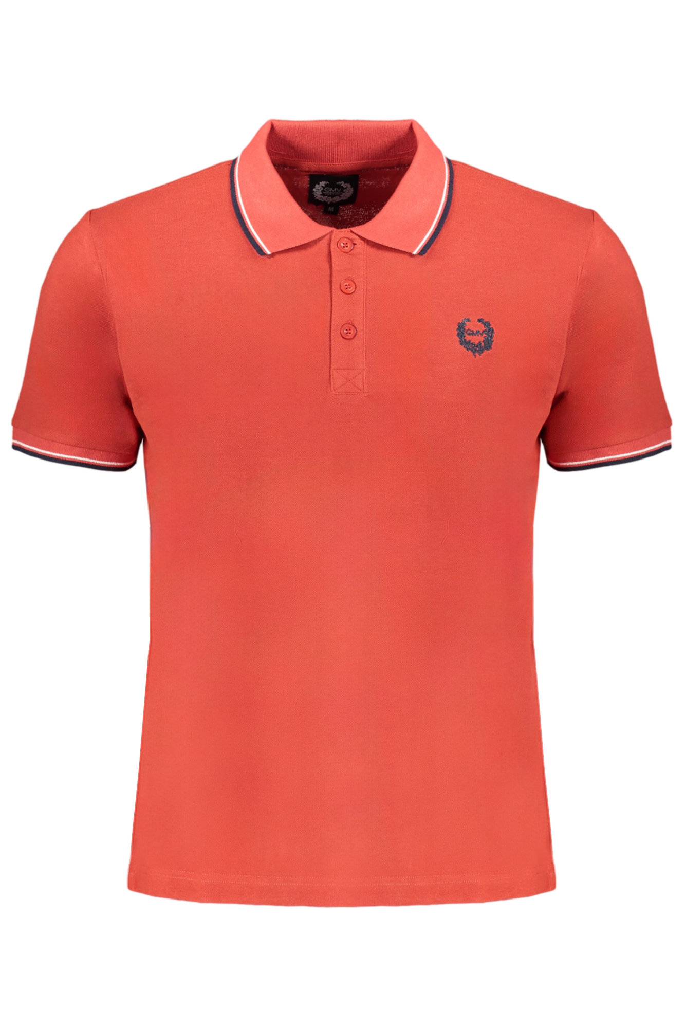 GIAN MARCO VENTURI MEN RED SHORT SLEEVED POLO SHIRT