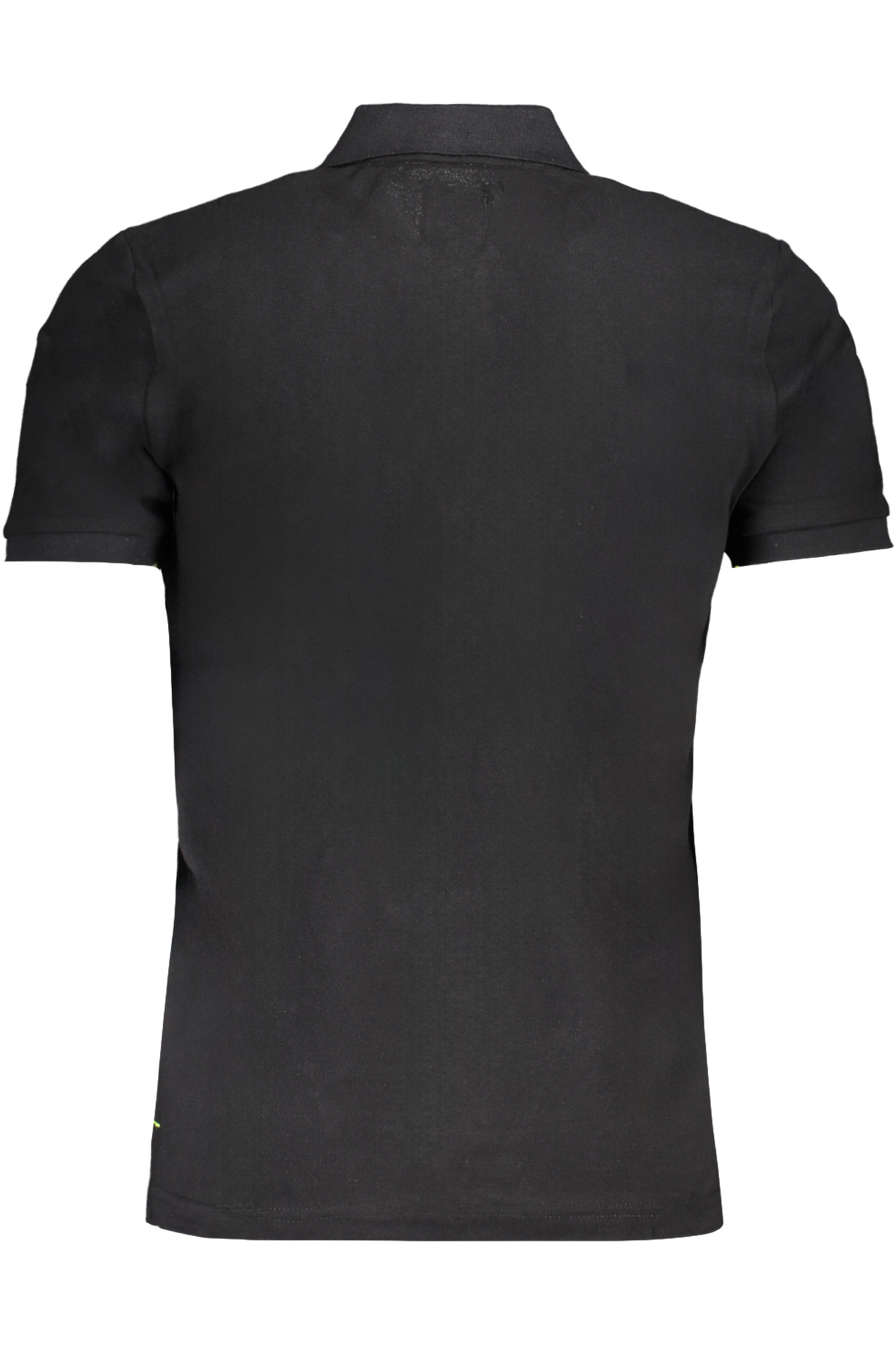 GIAN MARCO VENTURI MEN BLACK SHORT SLEEVED POLO SHIRT