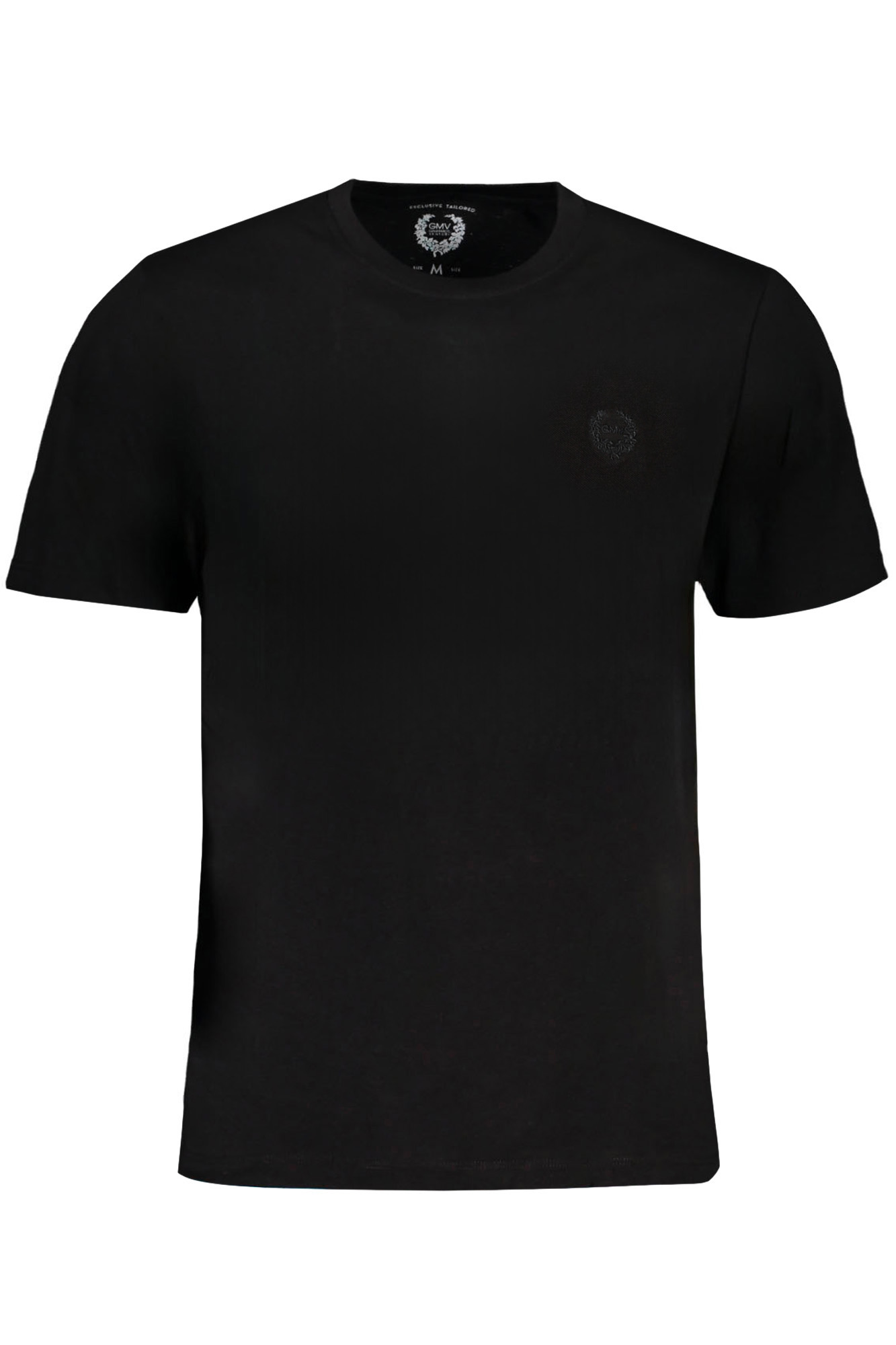 GIAN MARCO VENTURI MEN SHORT SLEEVED T-SHIRT BLACK GIAN MARCO VENTURI MEN SHORT SLEEVED T-SHIRT BLACK