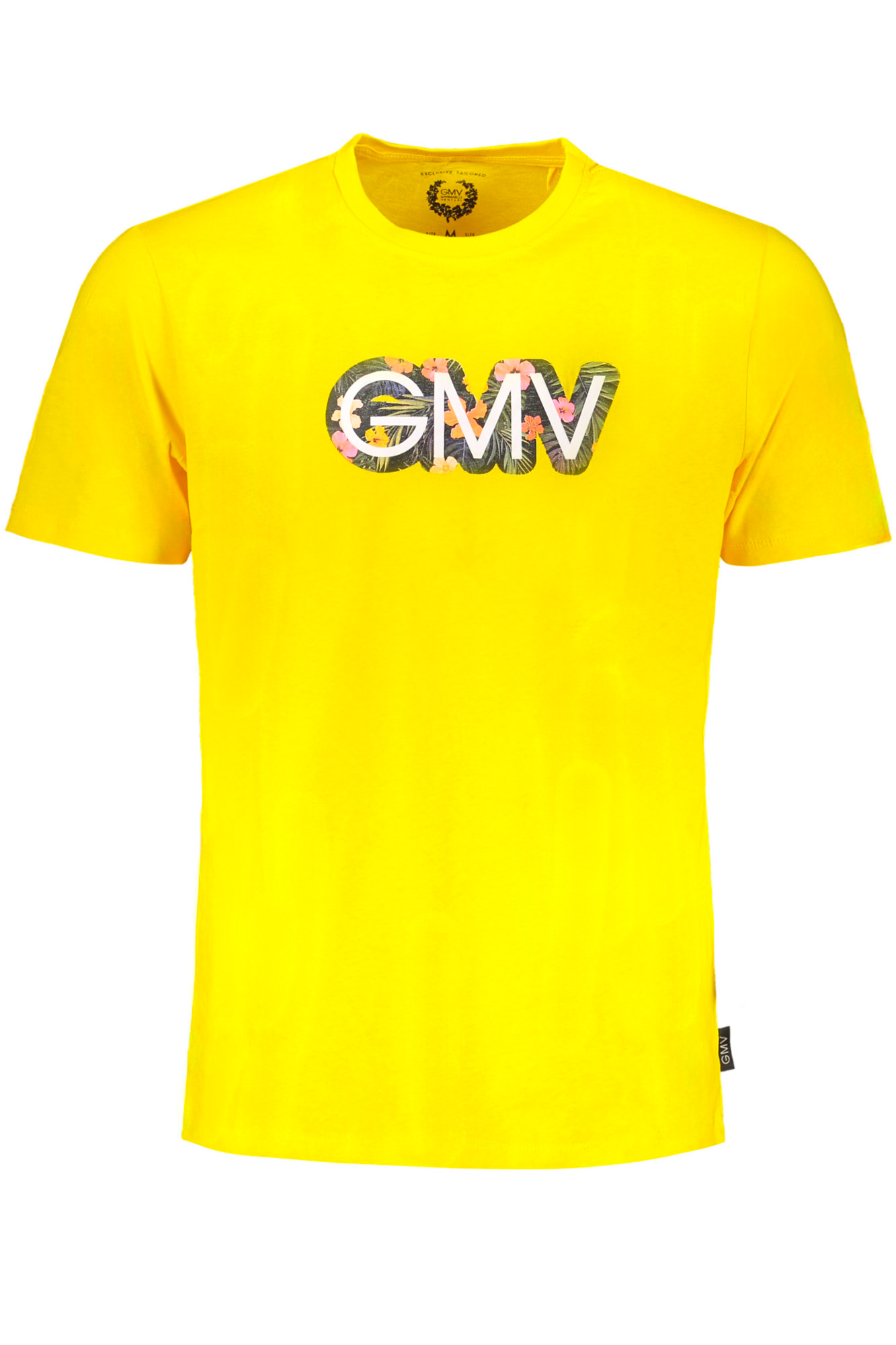 GIAN MARCO VENTURI YELLOW MEN SHORT SLEEVED T-SHIRT GIAN MARCO VENTURI YELLOW MEN SHORT SLEEVED T-SHIRT