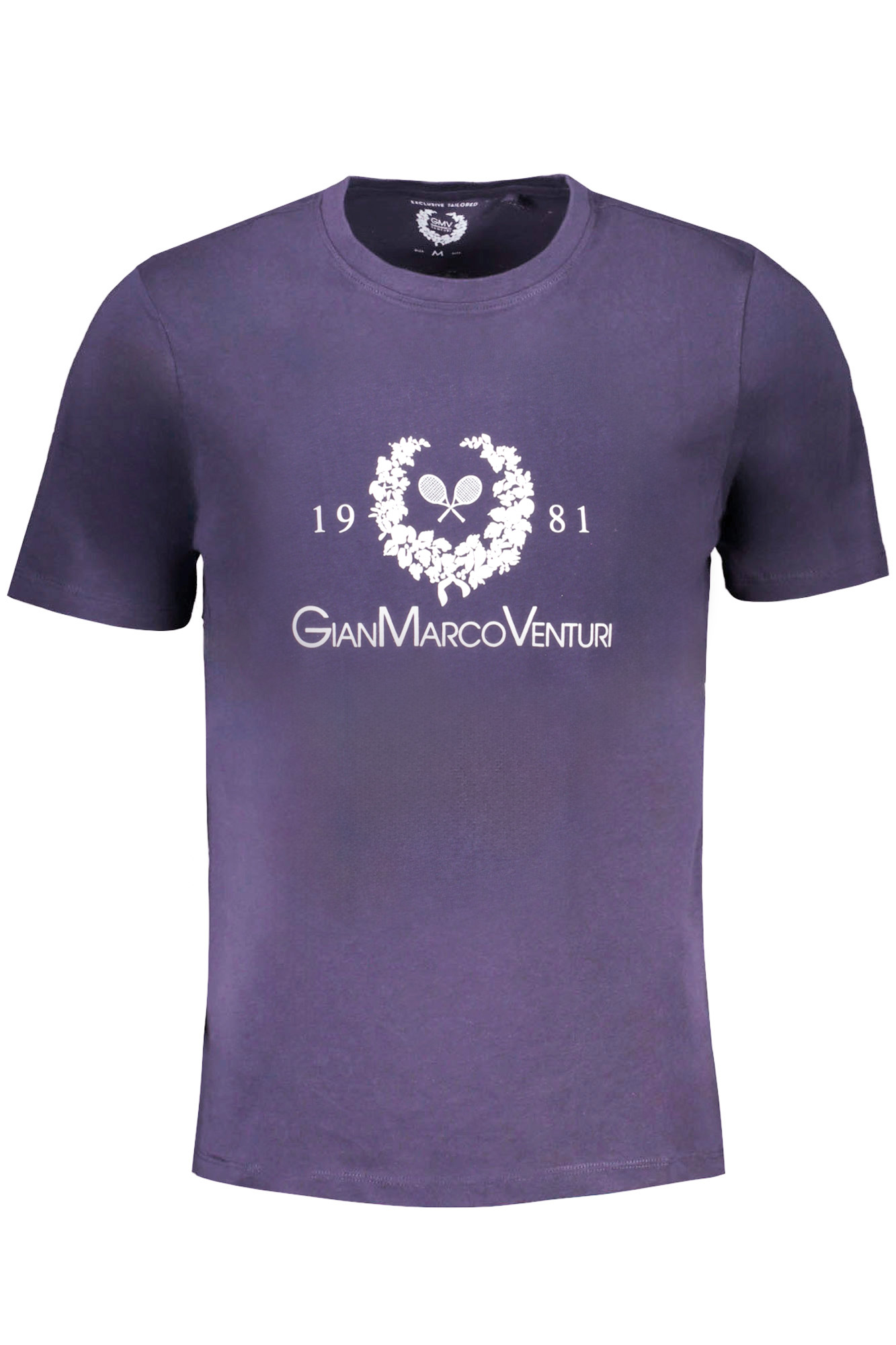 GIAN MARCO VENTURI MEN SHORT SLEEVED T-SHIRT BLUE GIAN MARCO VENTURI MEN SHORT SLEEVED T-SHIRT BLUE